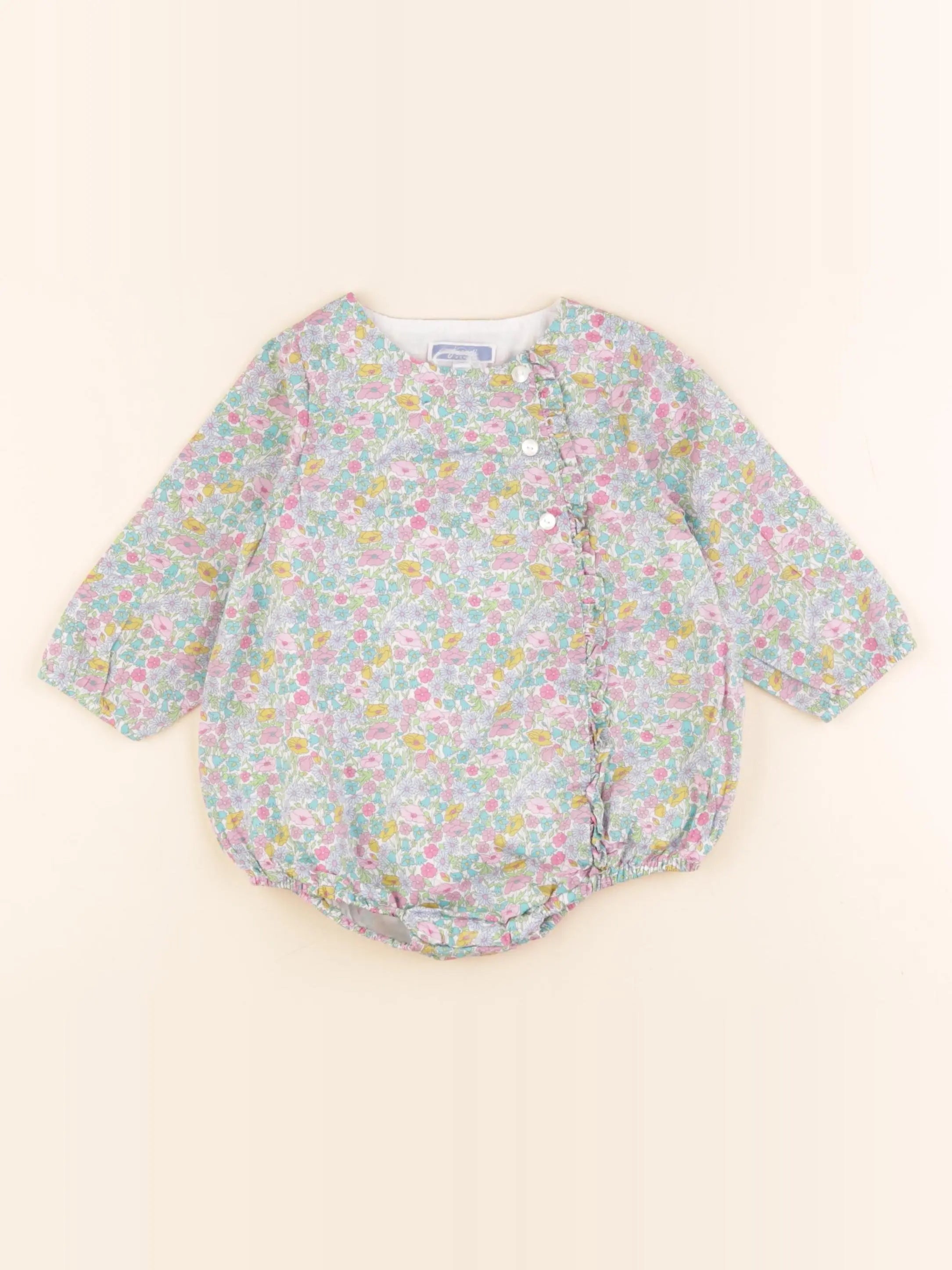 Jacadi - combinaison liberty multicolore - 12 mois