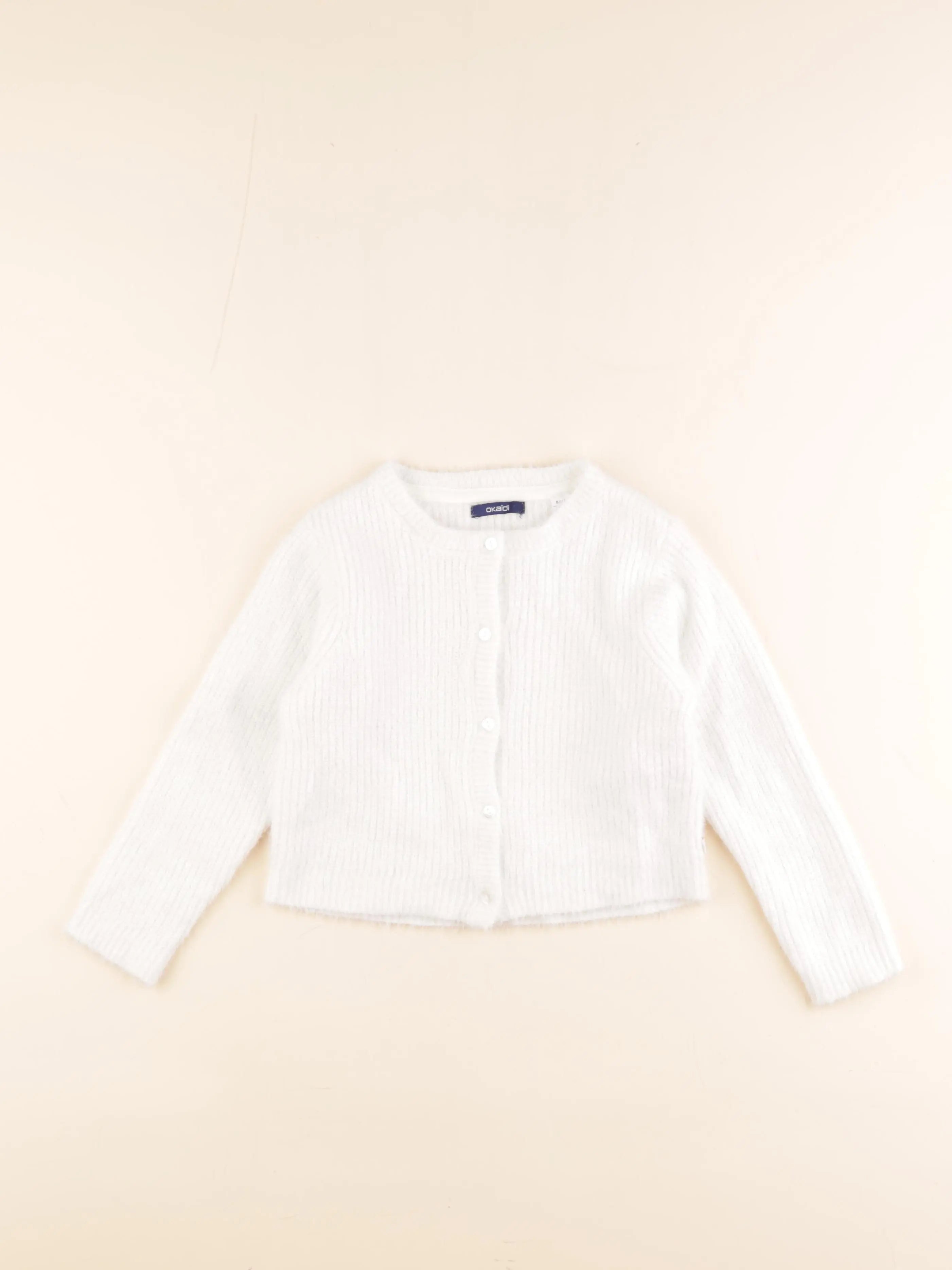 Okaidi - gilet blanc - 5 ans