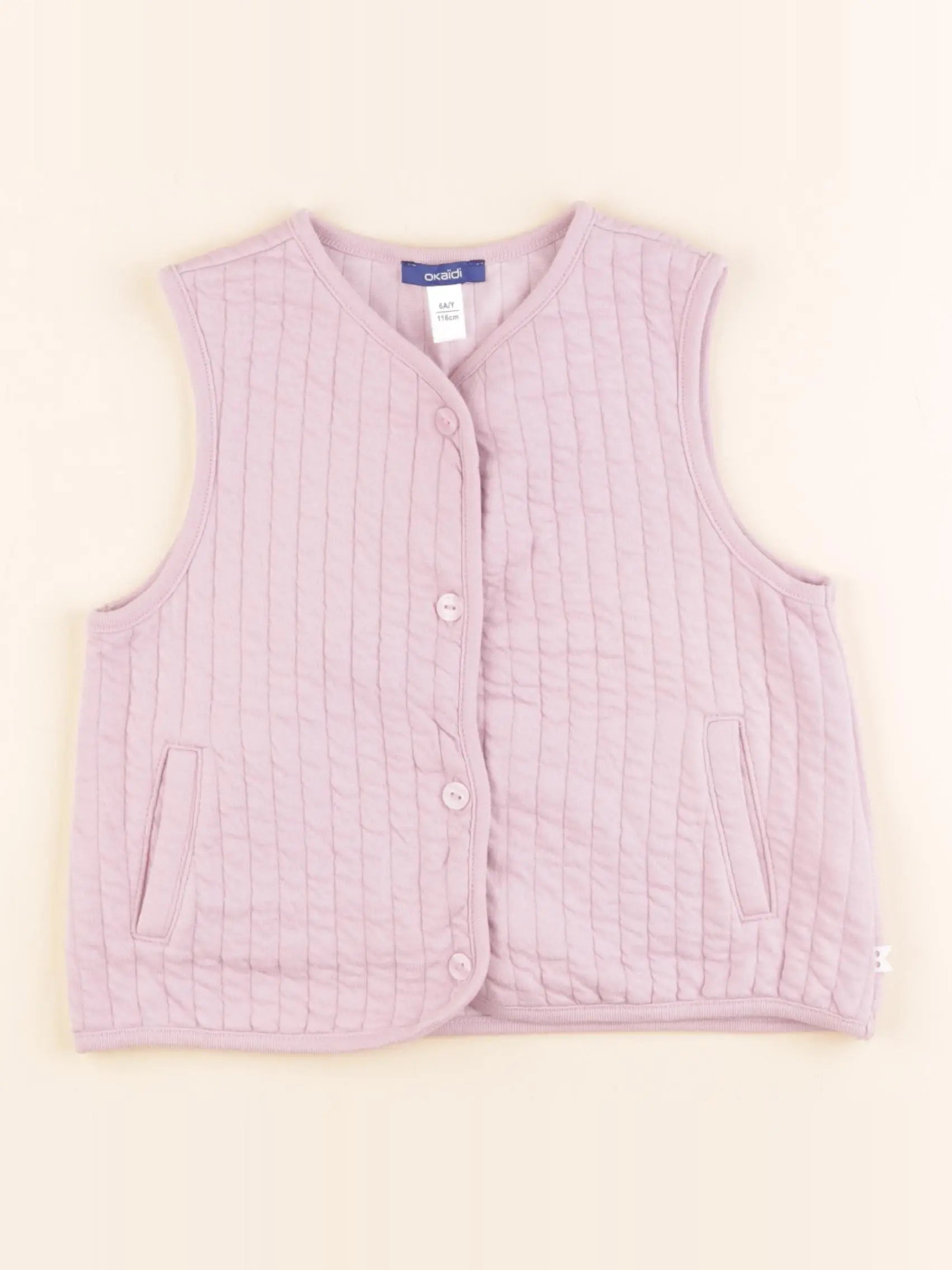 Okaidi - gilet rose - 6 ans