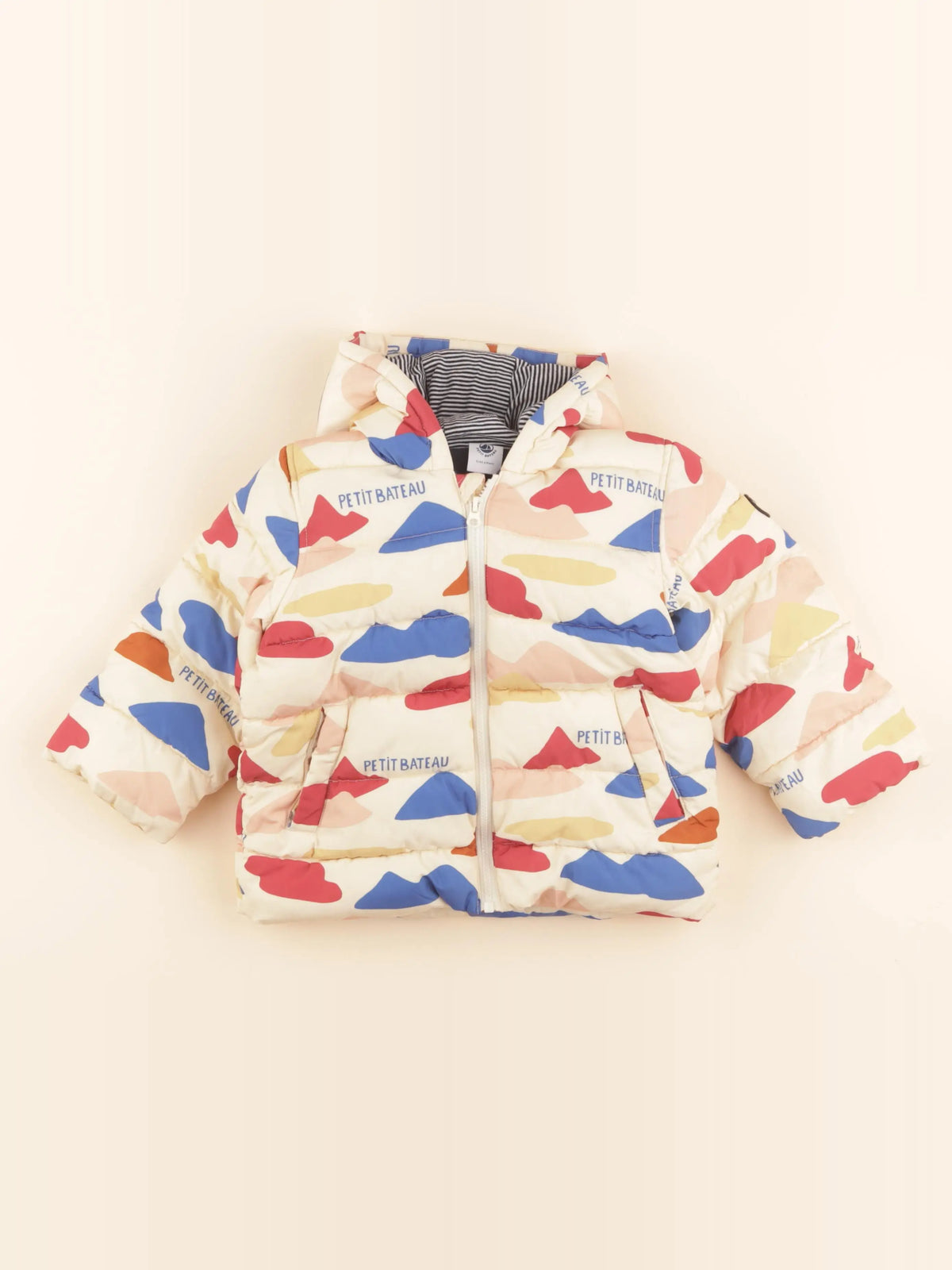 Doudoune multicolore