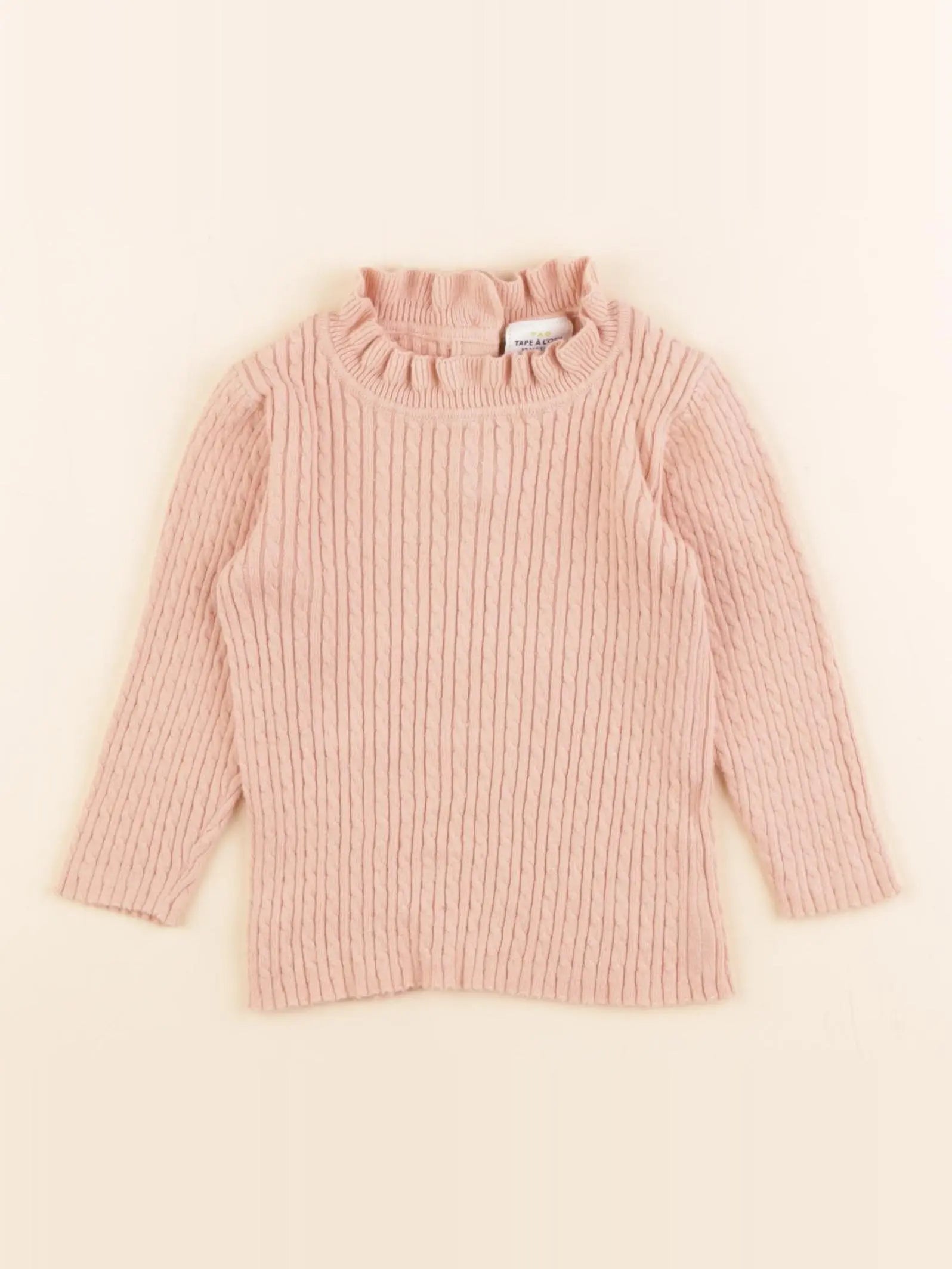 Tape à l'oeil - pull rose - 12 mois
