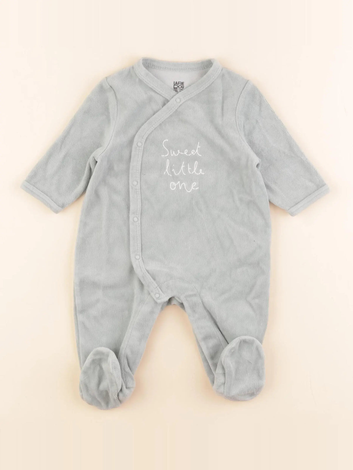 La Redoute - pyjama velours bleu - 3 mois