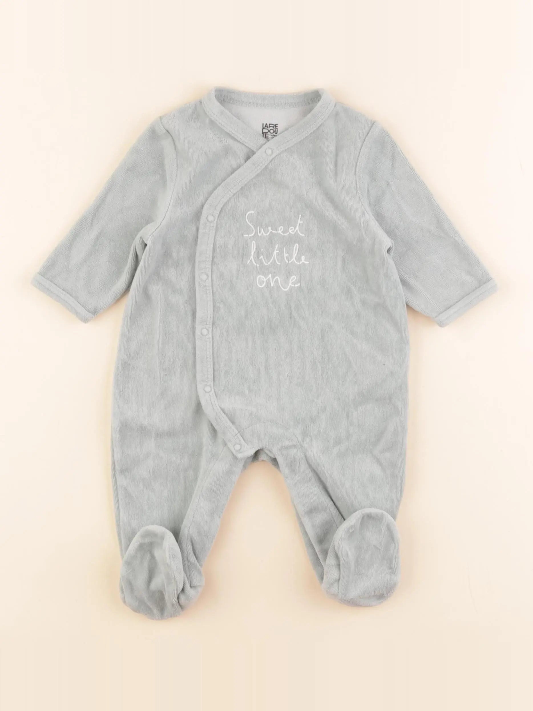 La Redoute - pyjama velours bleu - 3 mois