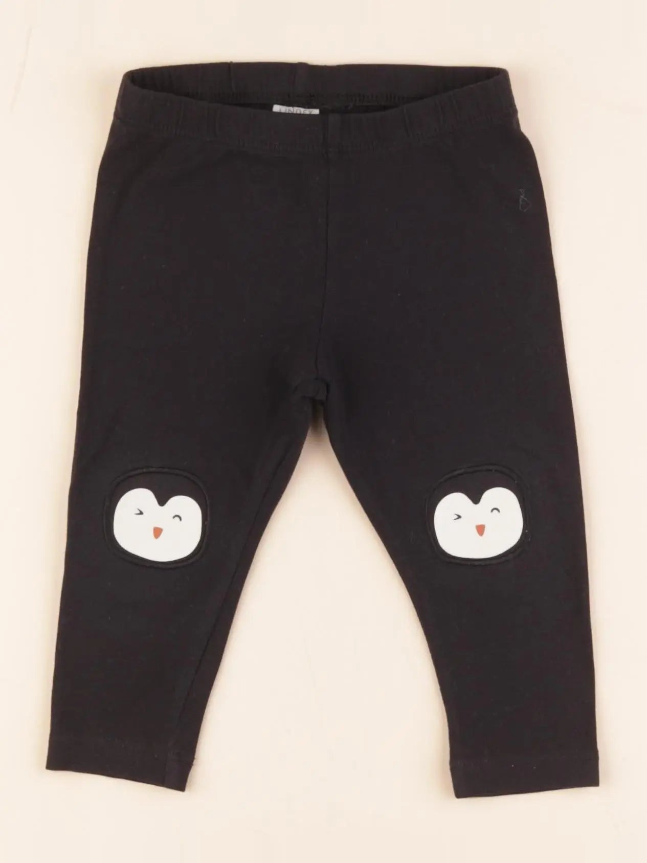 Lindex - legging noir - 6/9 mois