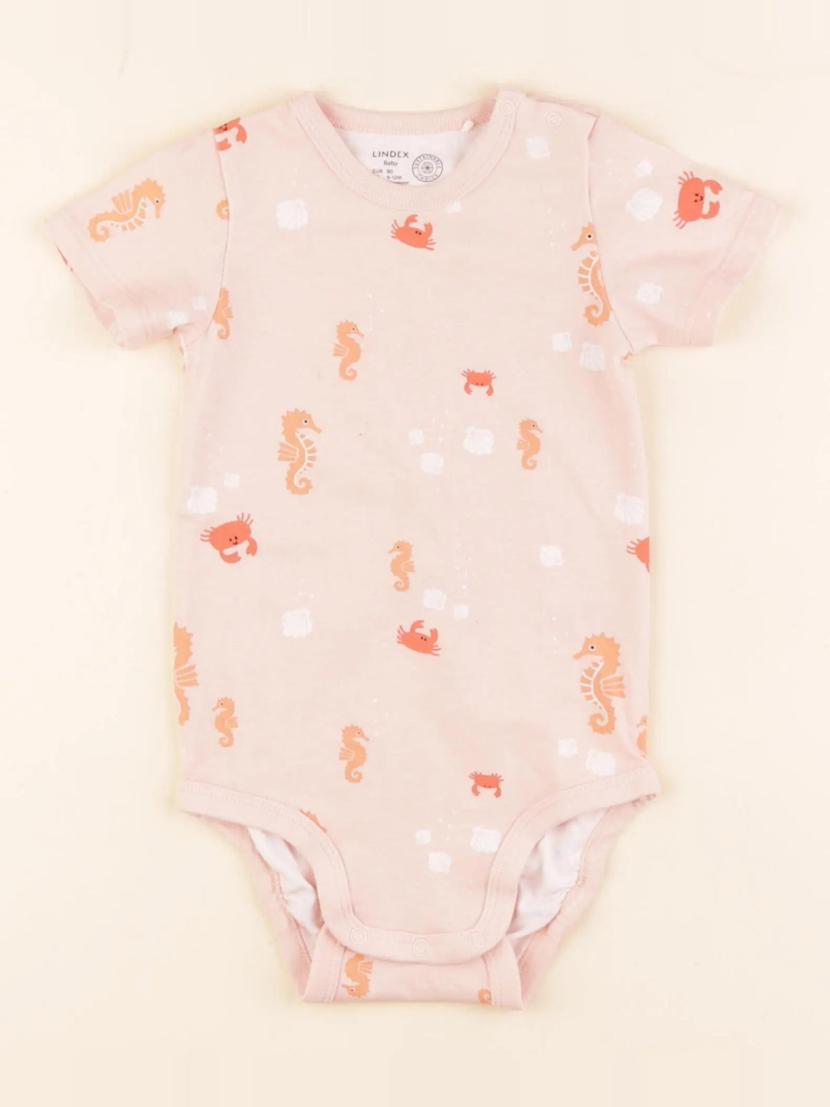 Lindex - body rose - 9/12 mois