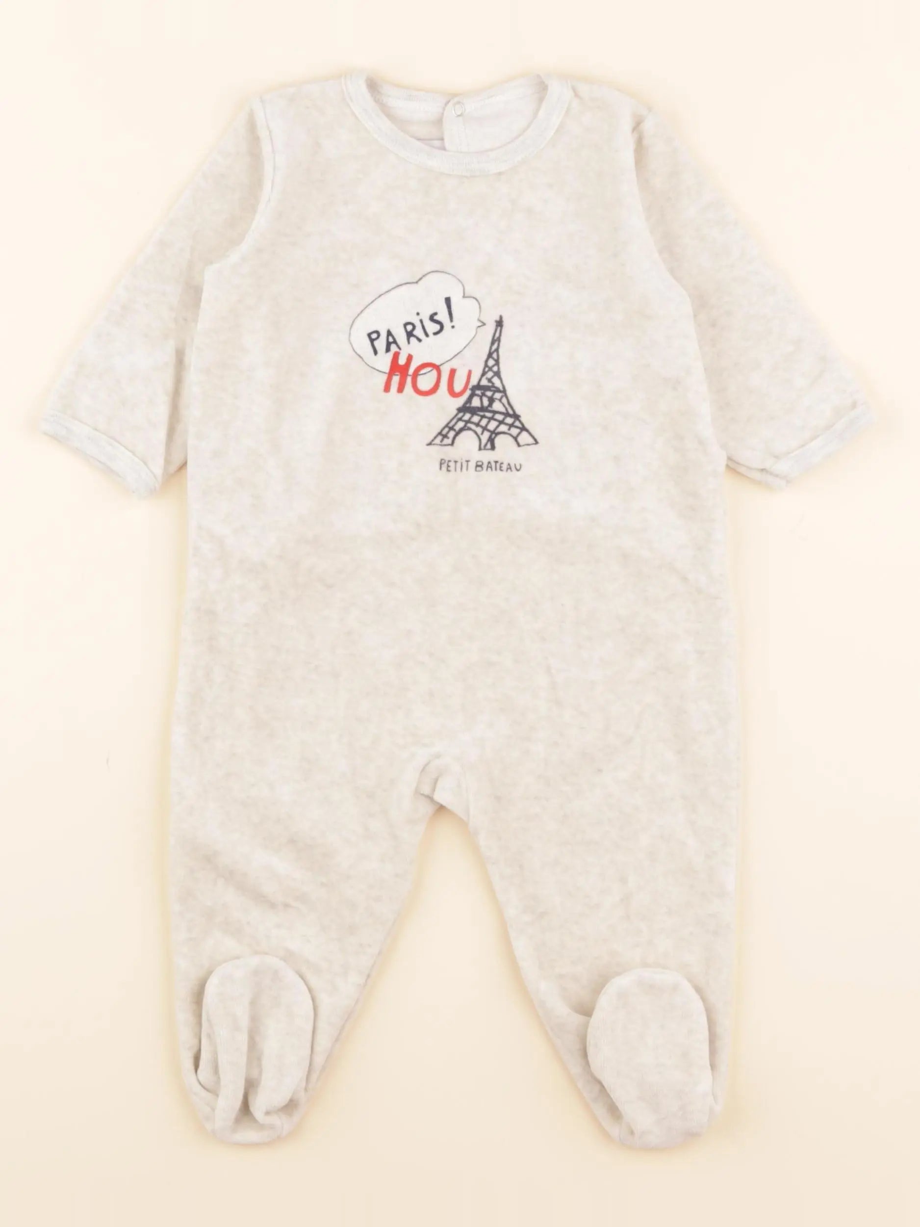 Pyjama velours beige