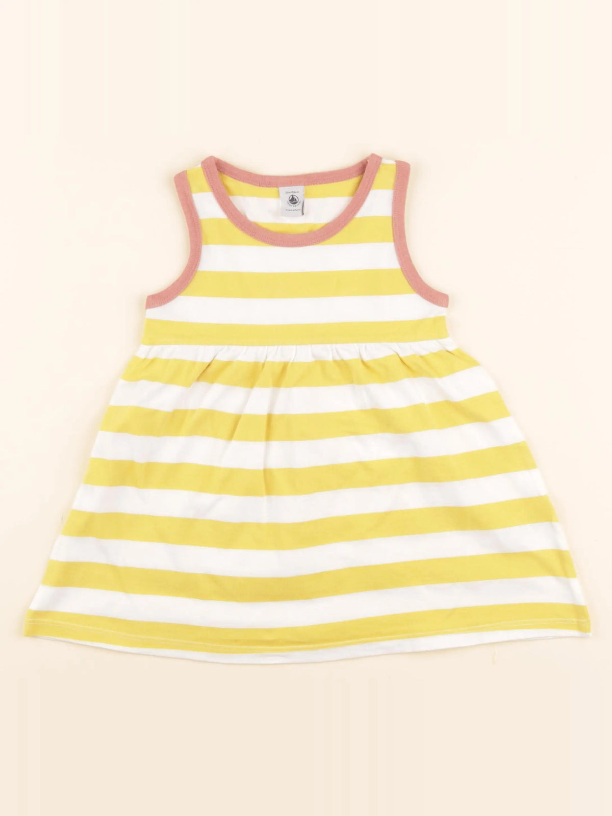 Robe blanc, jaune