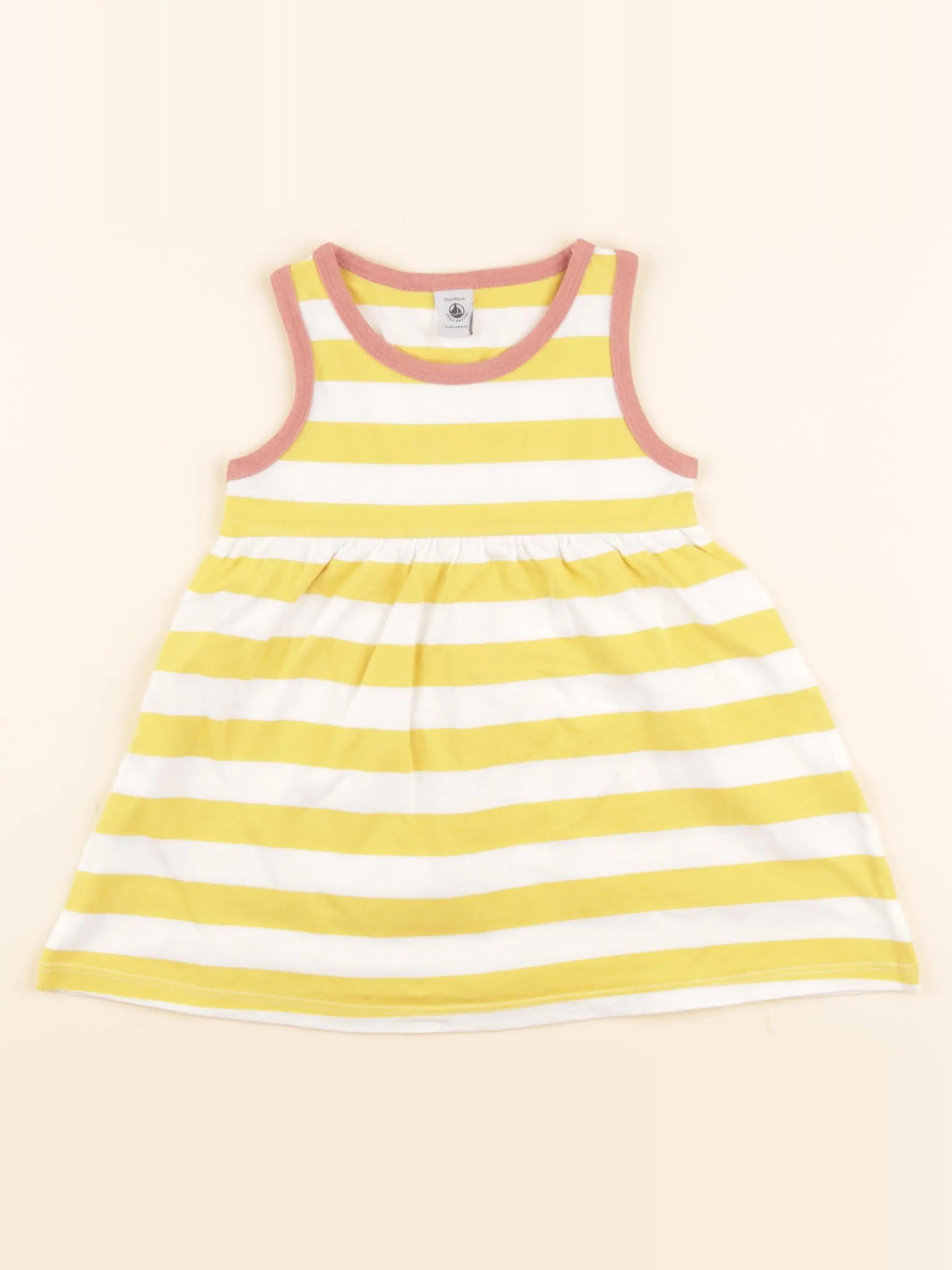 Robe blanc, jaune