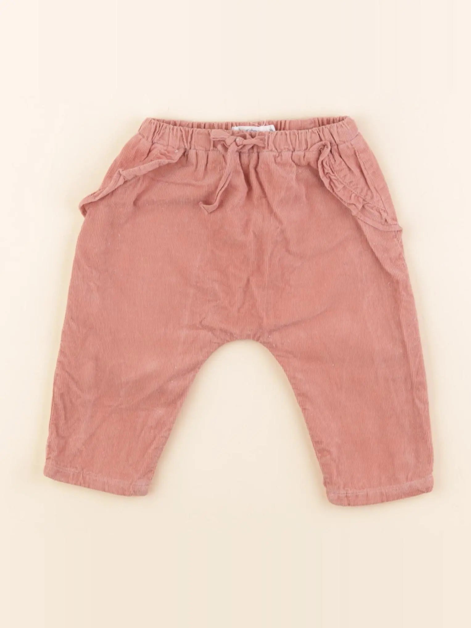Boutchou - pantalon doublé rose - 3 mois