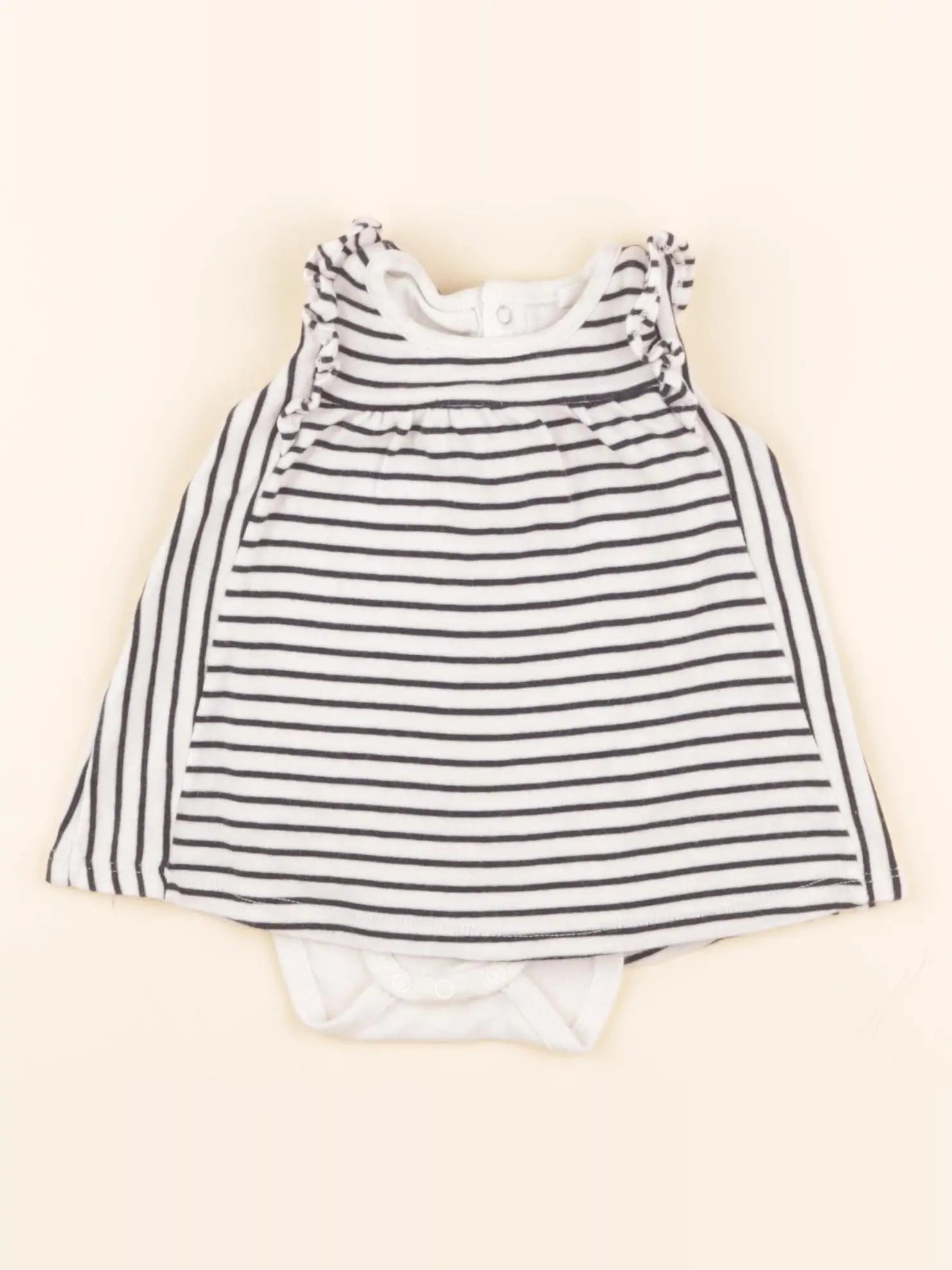 Body robe blanc, bleu