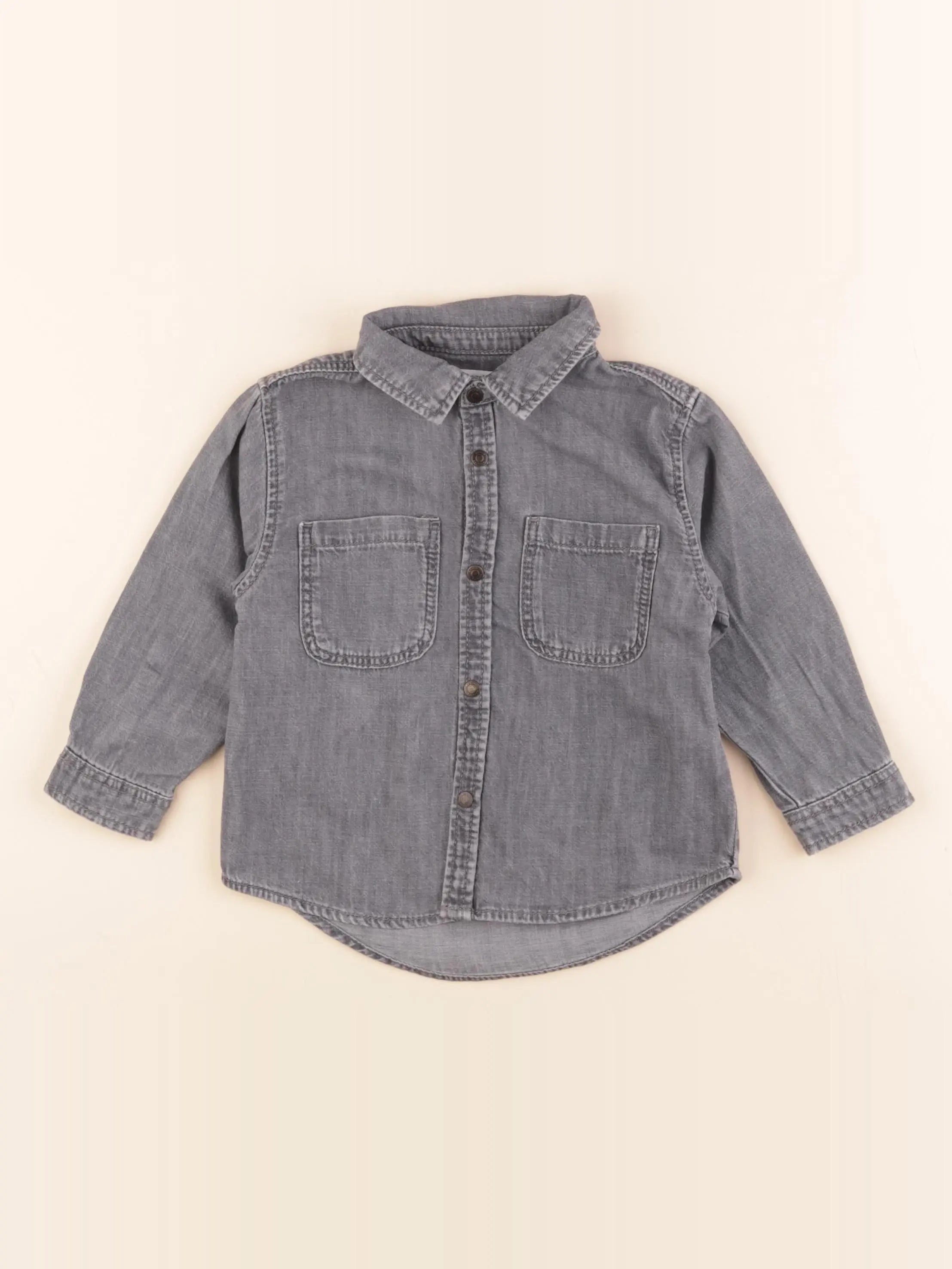 Zara - chemise gris - 12/18 mois