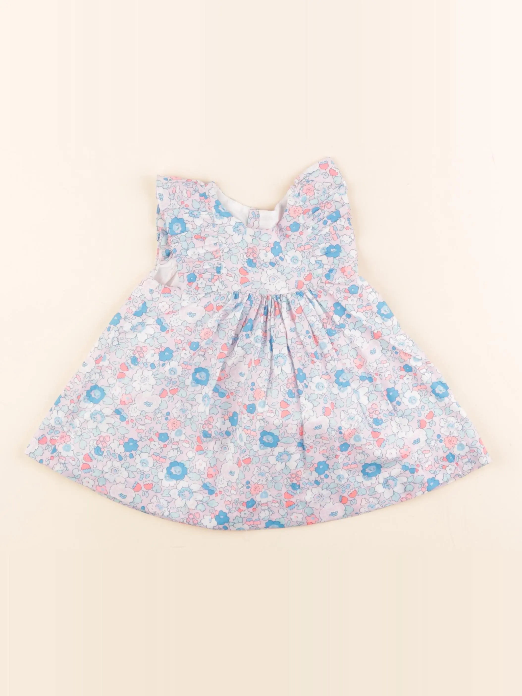 Jacadi - robe liberty multicolore - 6 mois