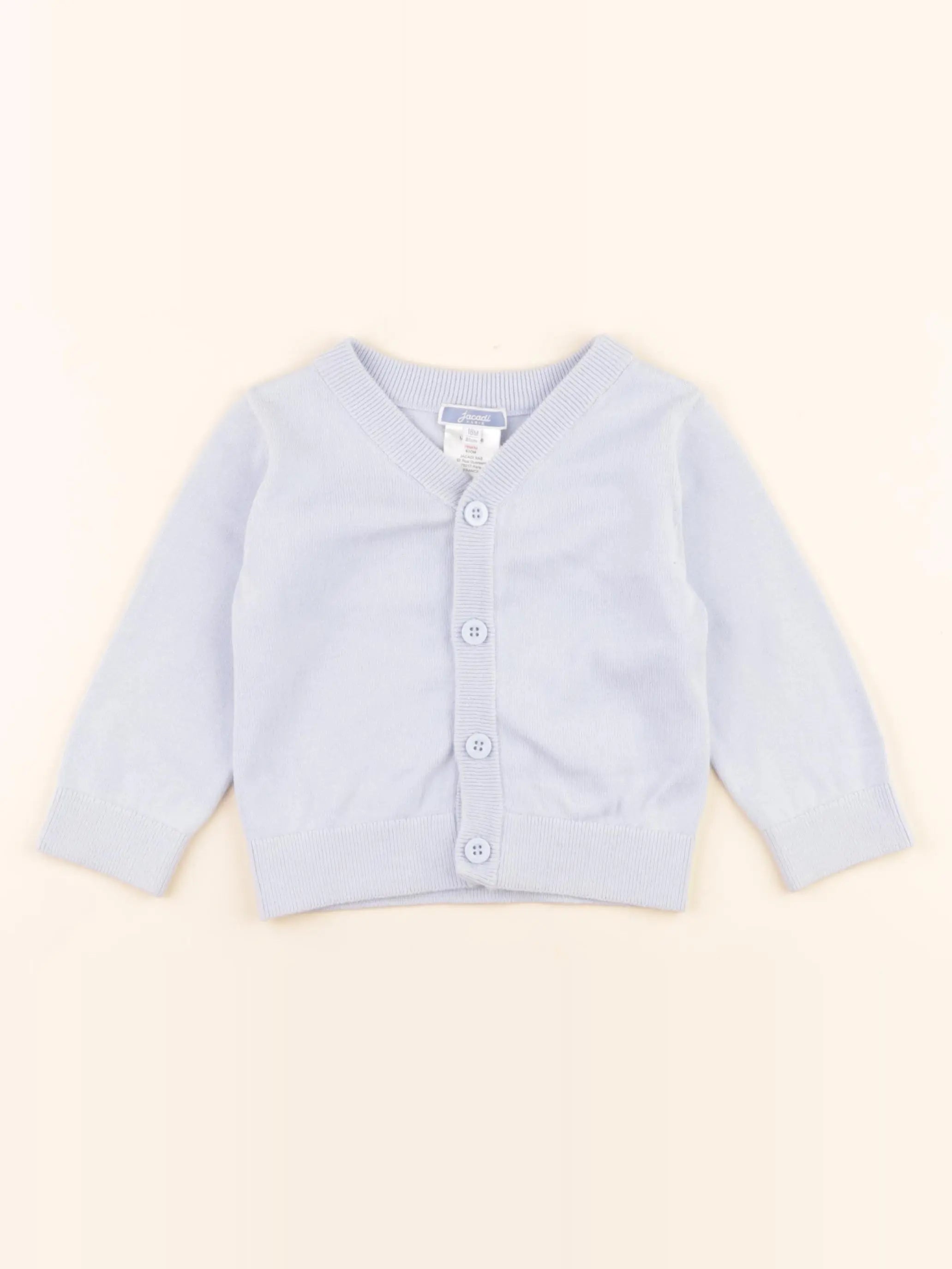 Jacadi - gilet bleu - 18 mois