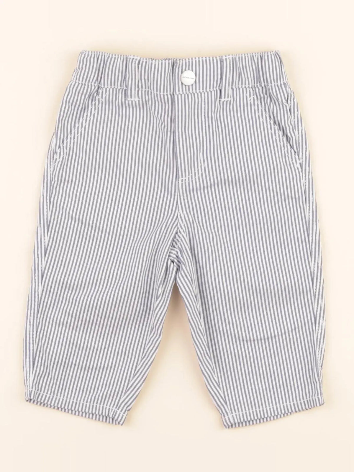 Jacadi - pantalon bleu, blanc - 6 mois