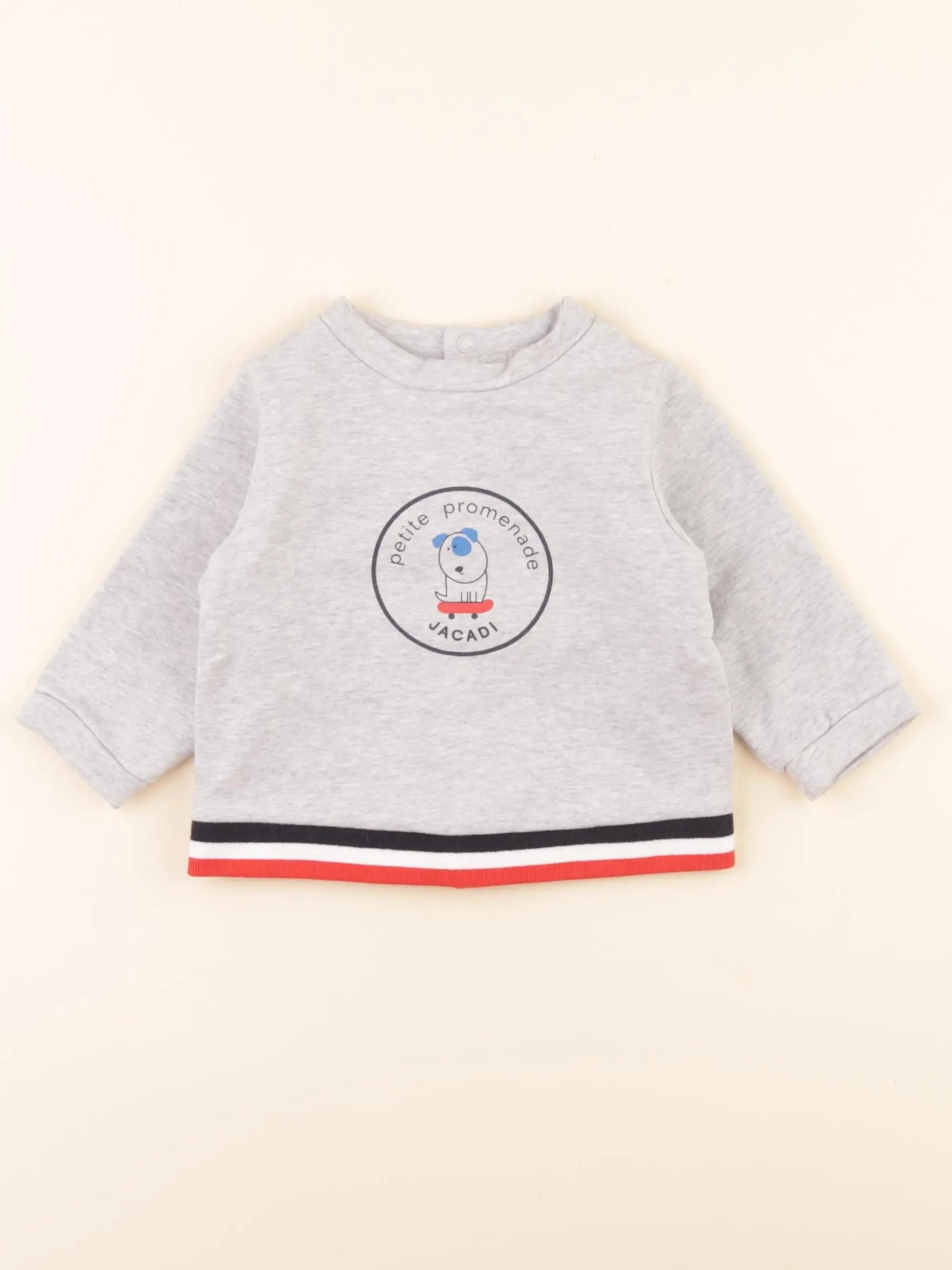 Jacadi - sweat gris - 6 mois