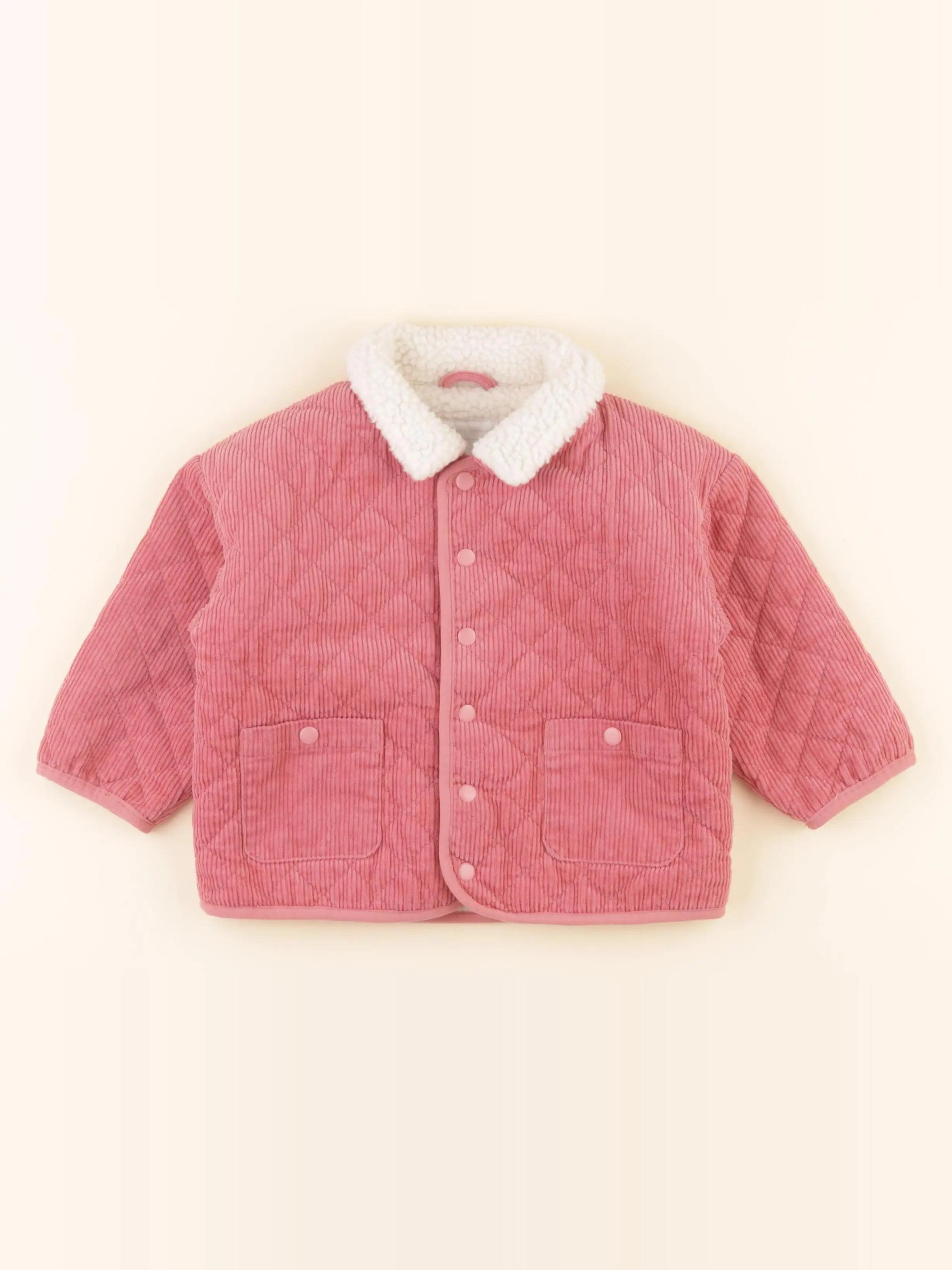 Vertbaudet - veste doublé rose - 18 mois