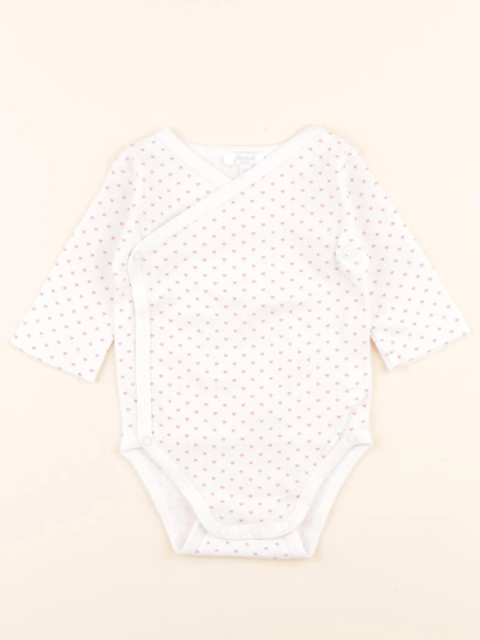 Jacadi - body blanc, rose - 3 mois