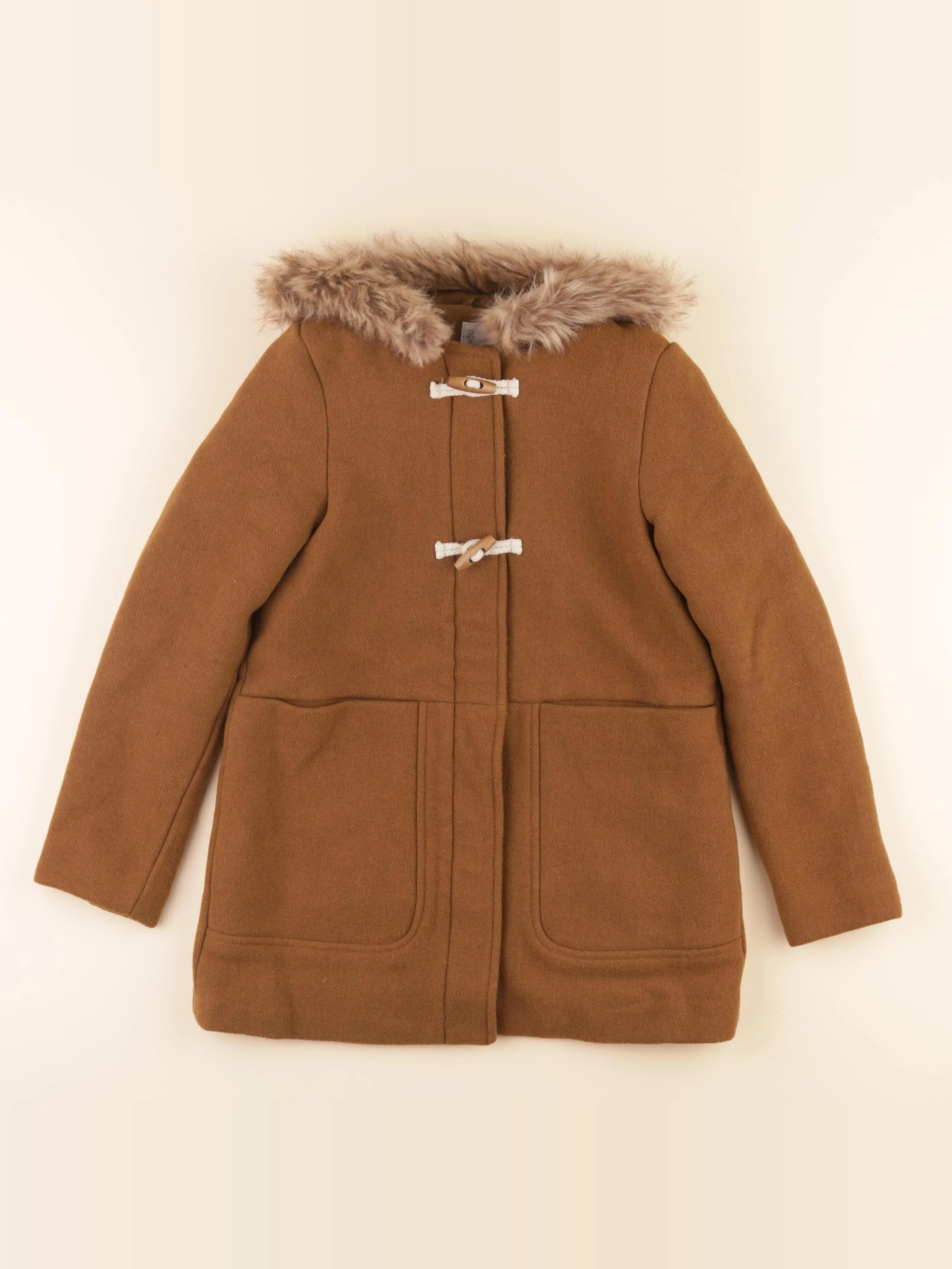 Vertbaudet - manteau marron - 10 ans