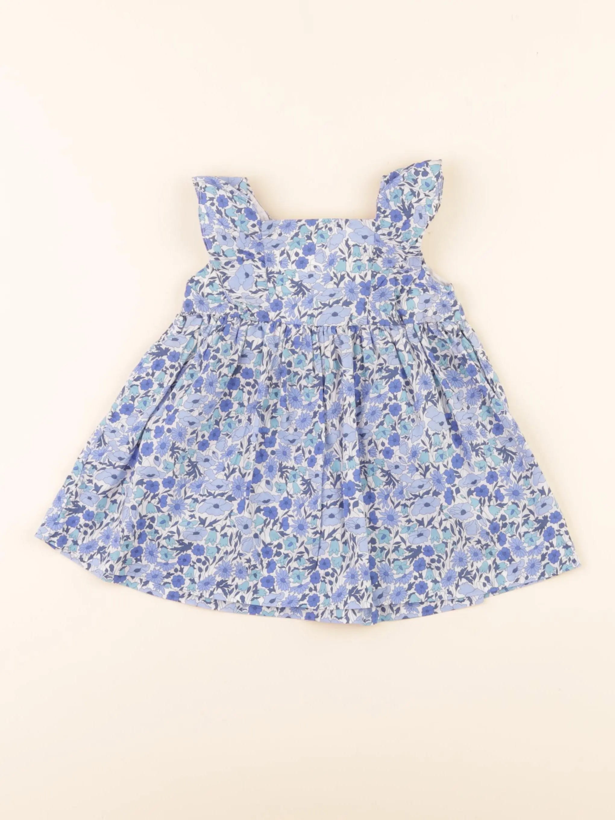 Jacadi - robe liberty bleu - 6 mois