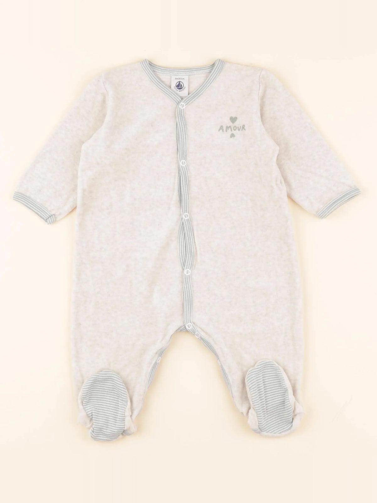 Pyjama velours beige