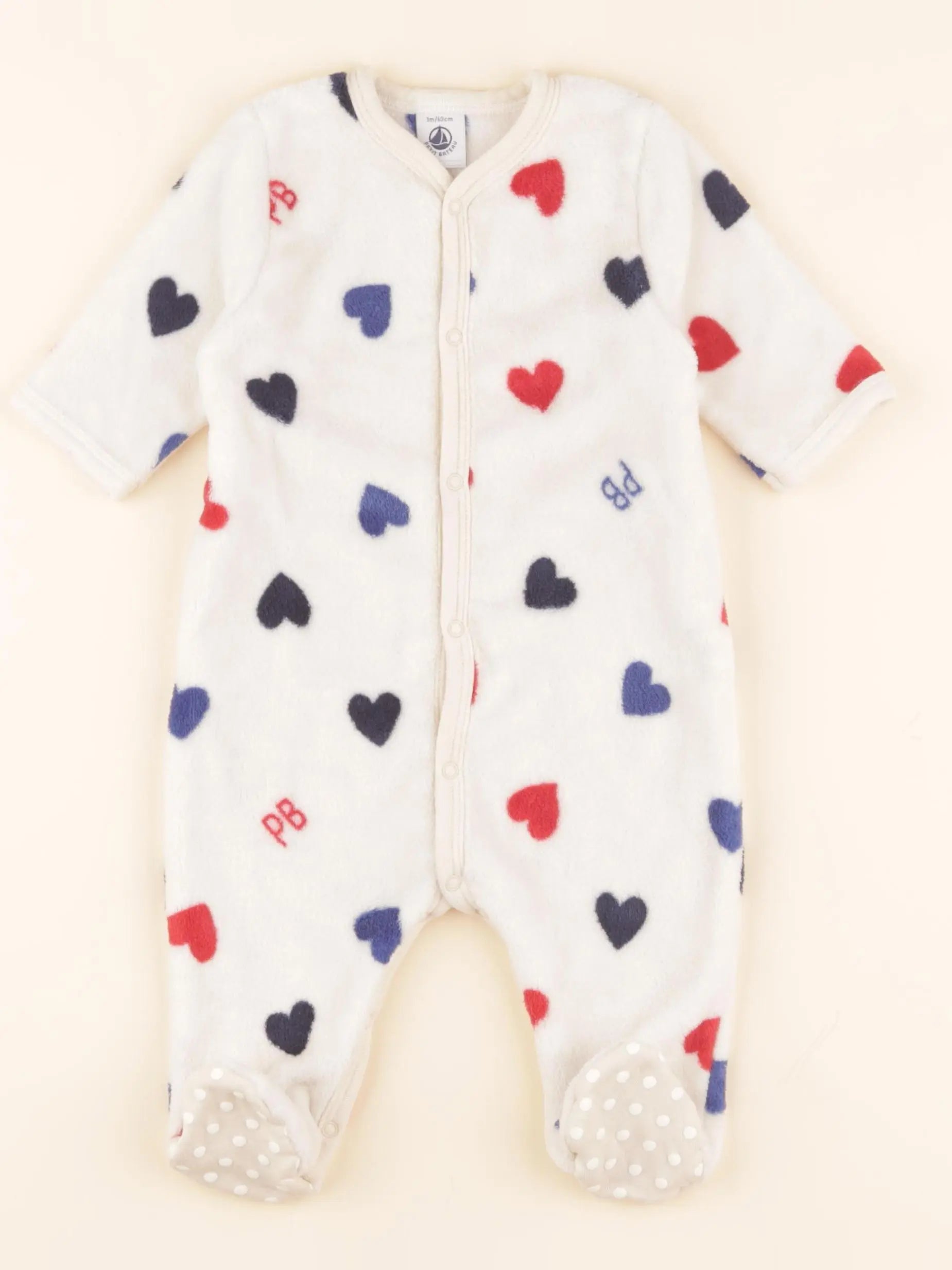 Pyjama velours multicolore
