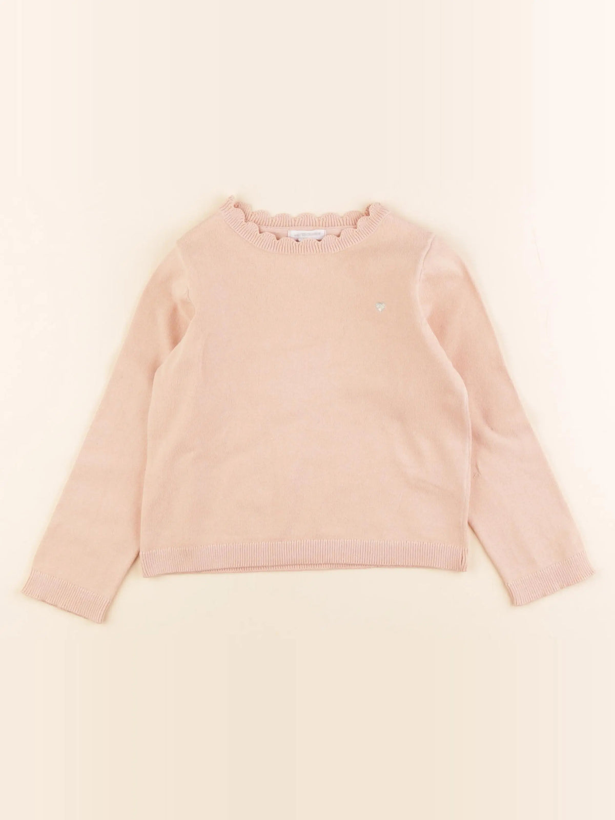 Vertbaudet - pull orange - 5 ans