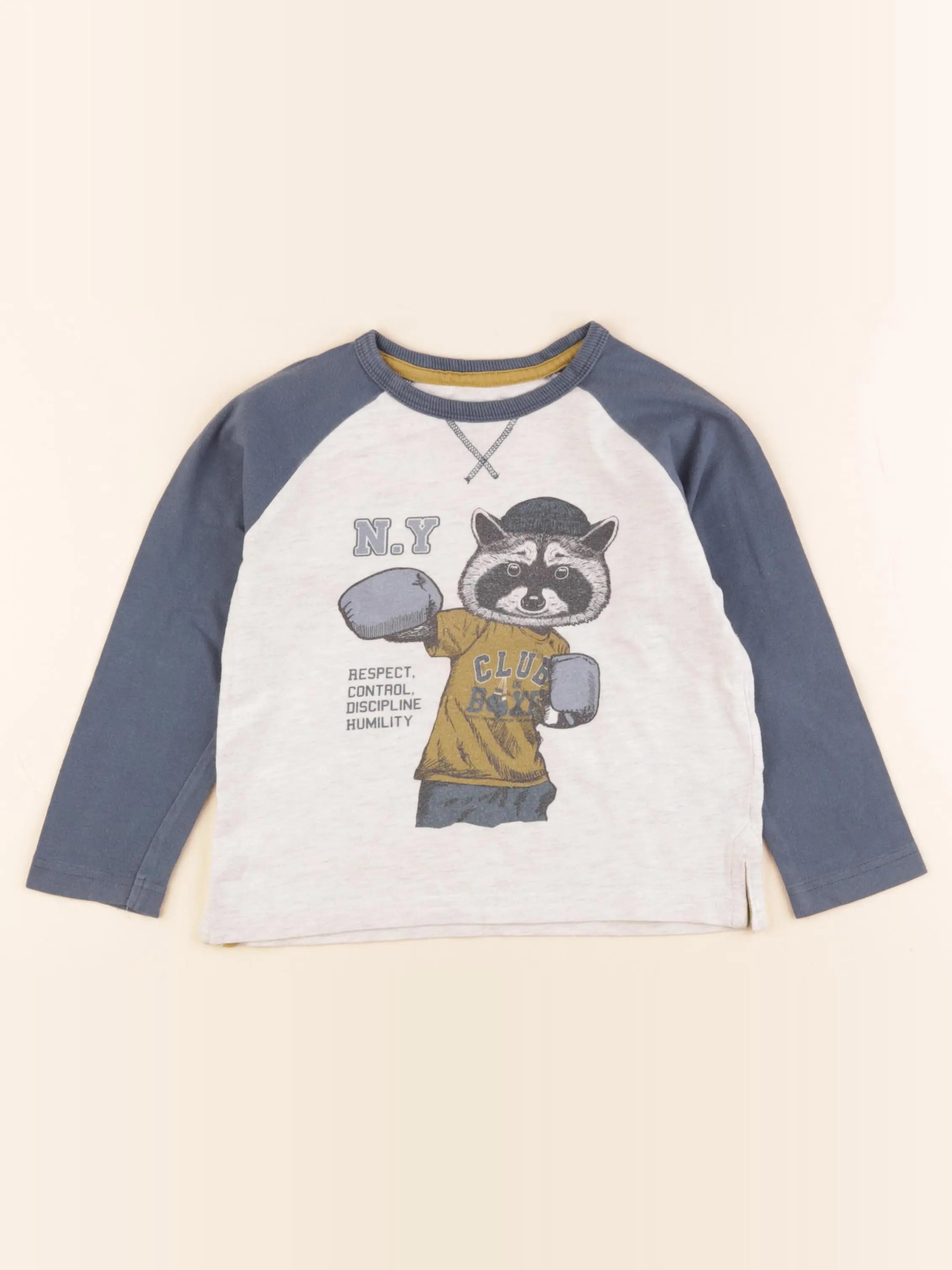 Vertbaudet - tee-shirt gris - 4 ans