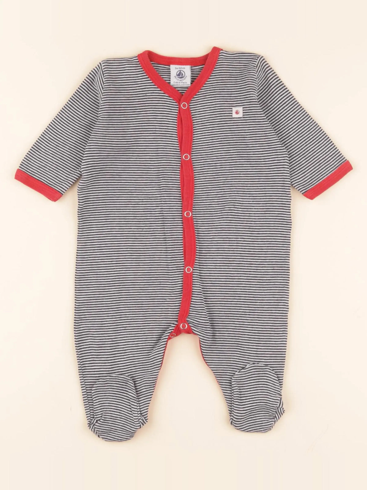 Pyjama coton gris