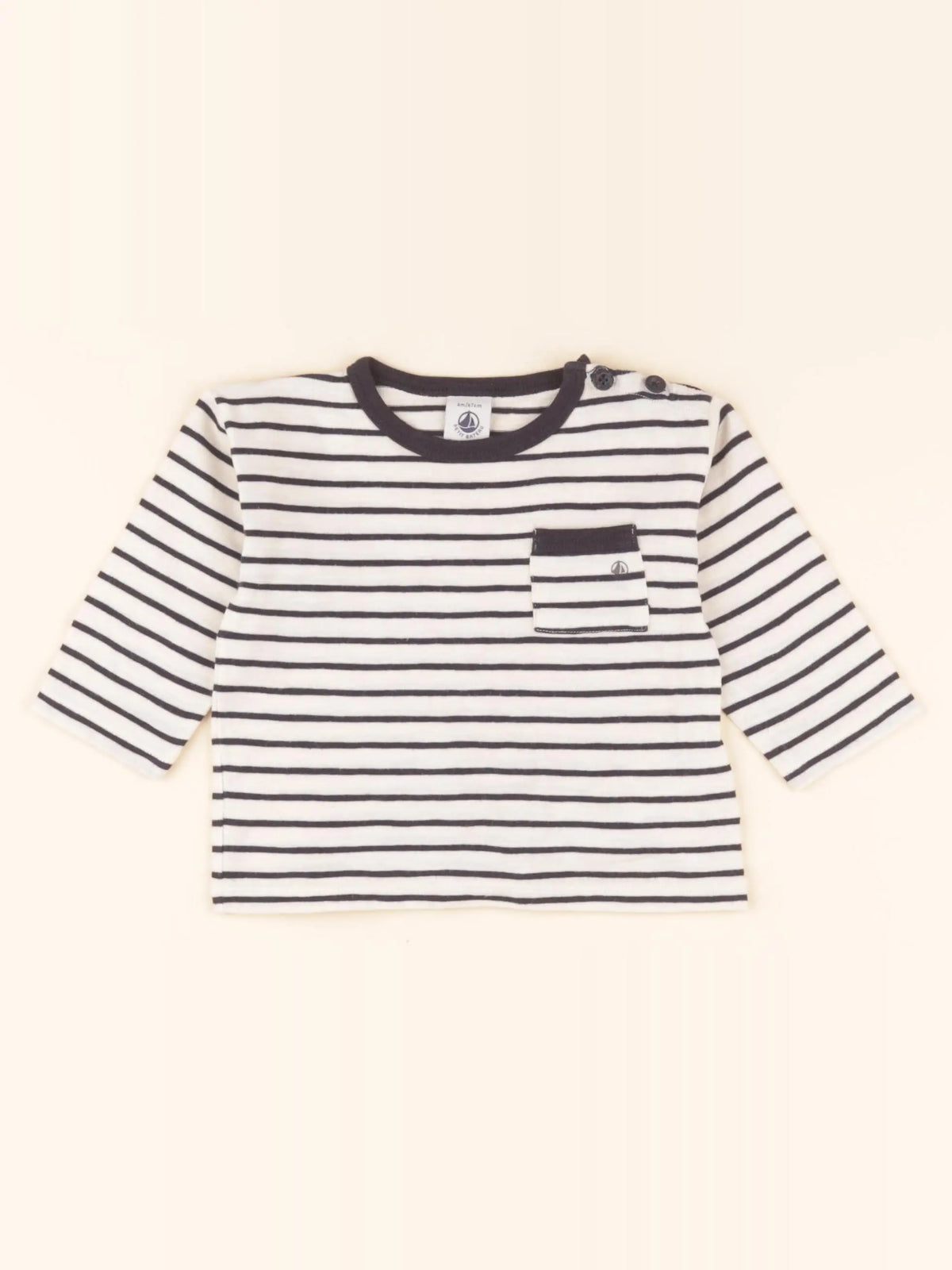 Tee-shirt blanc, bleu