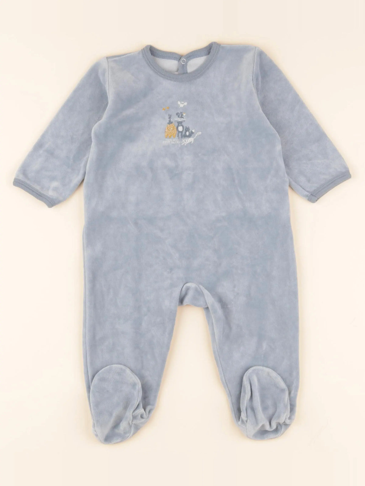 Pyjama velours bleu