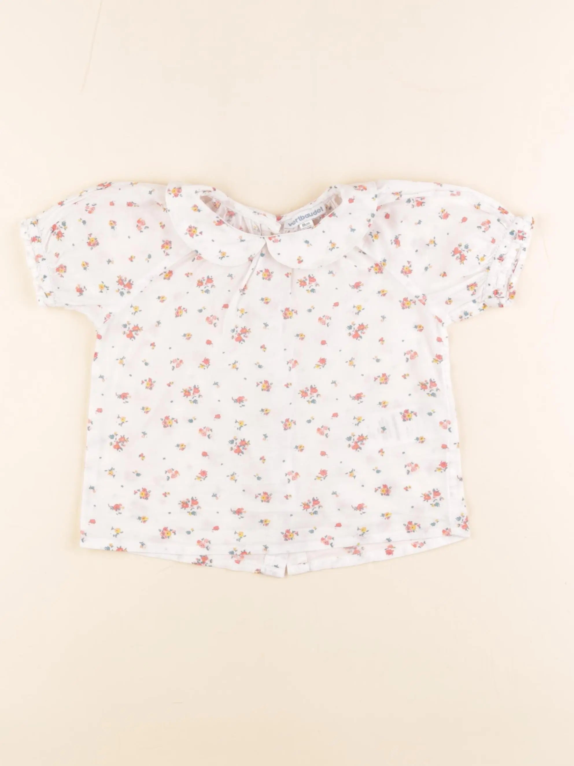 Vertbaudet - blouse blanc - 2 ans