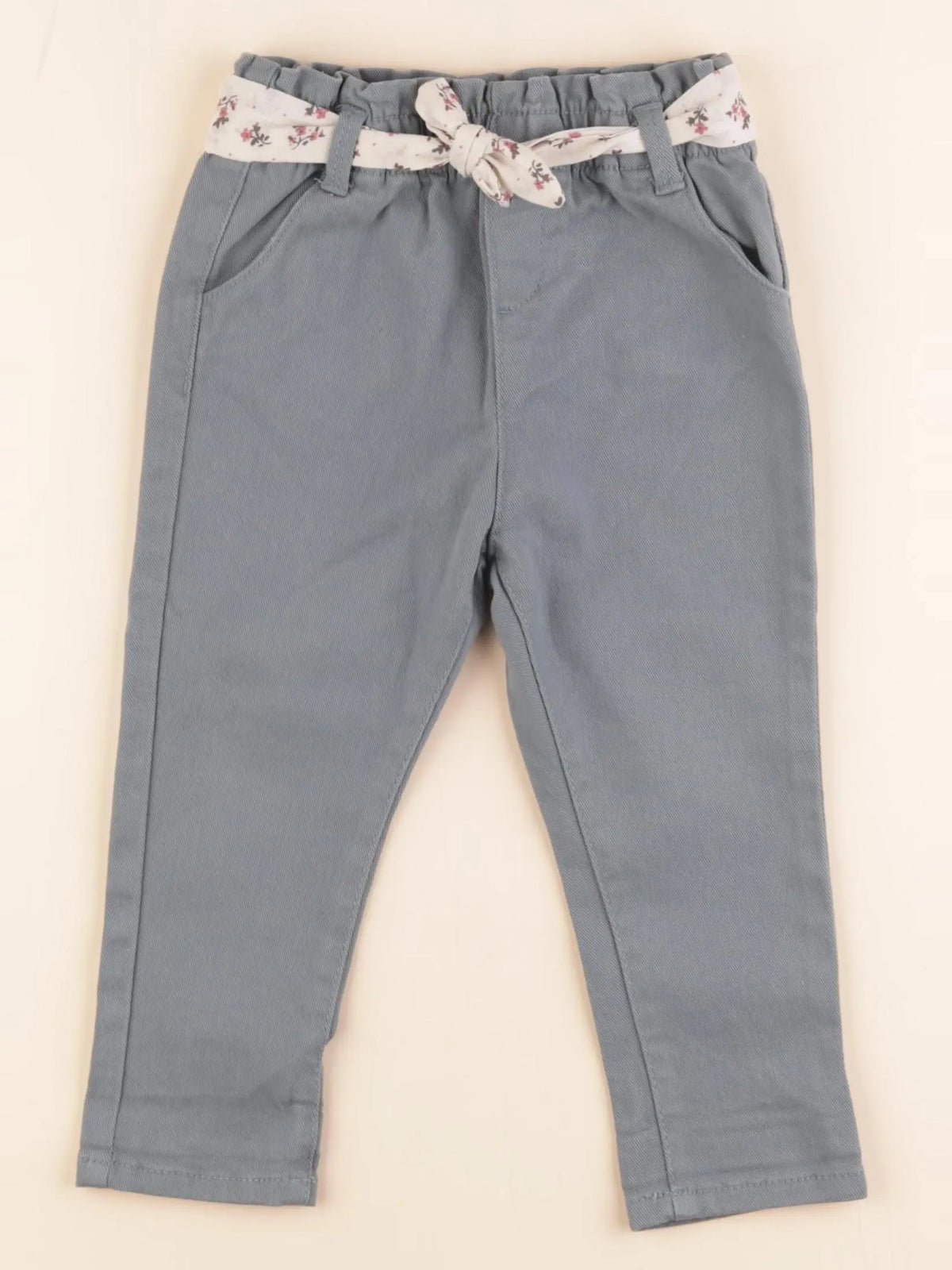 Vertbaudet - pantalon bleu - 2 ans