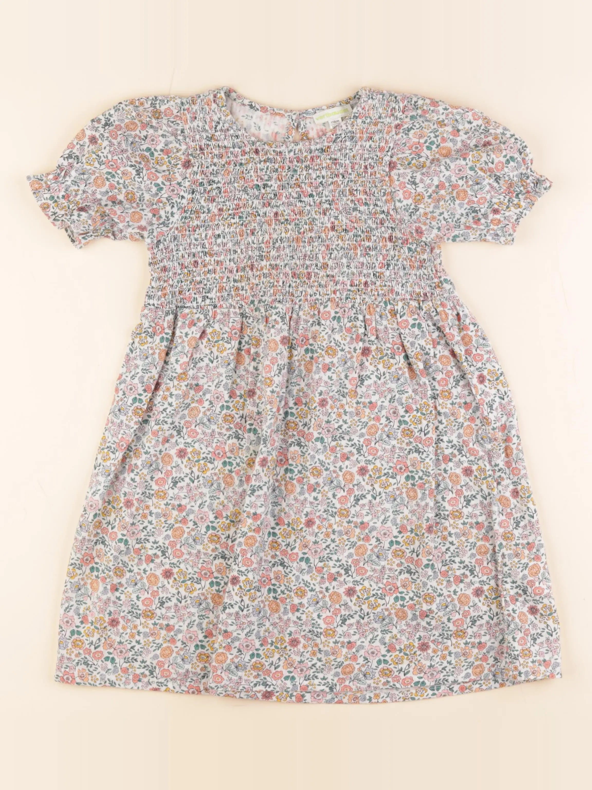 Vertbaudet - robe multicolore - 6 ans