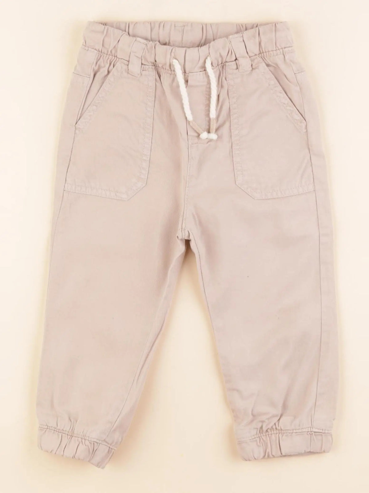 Vertbaudet - pantalon beige - 24 mois