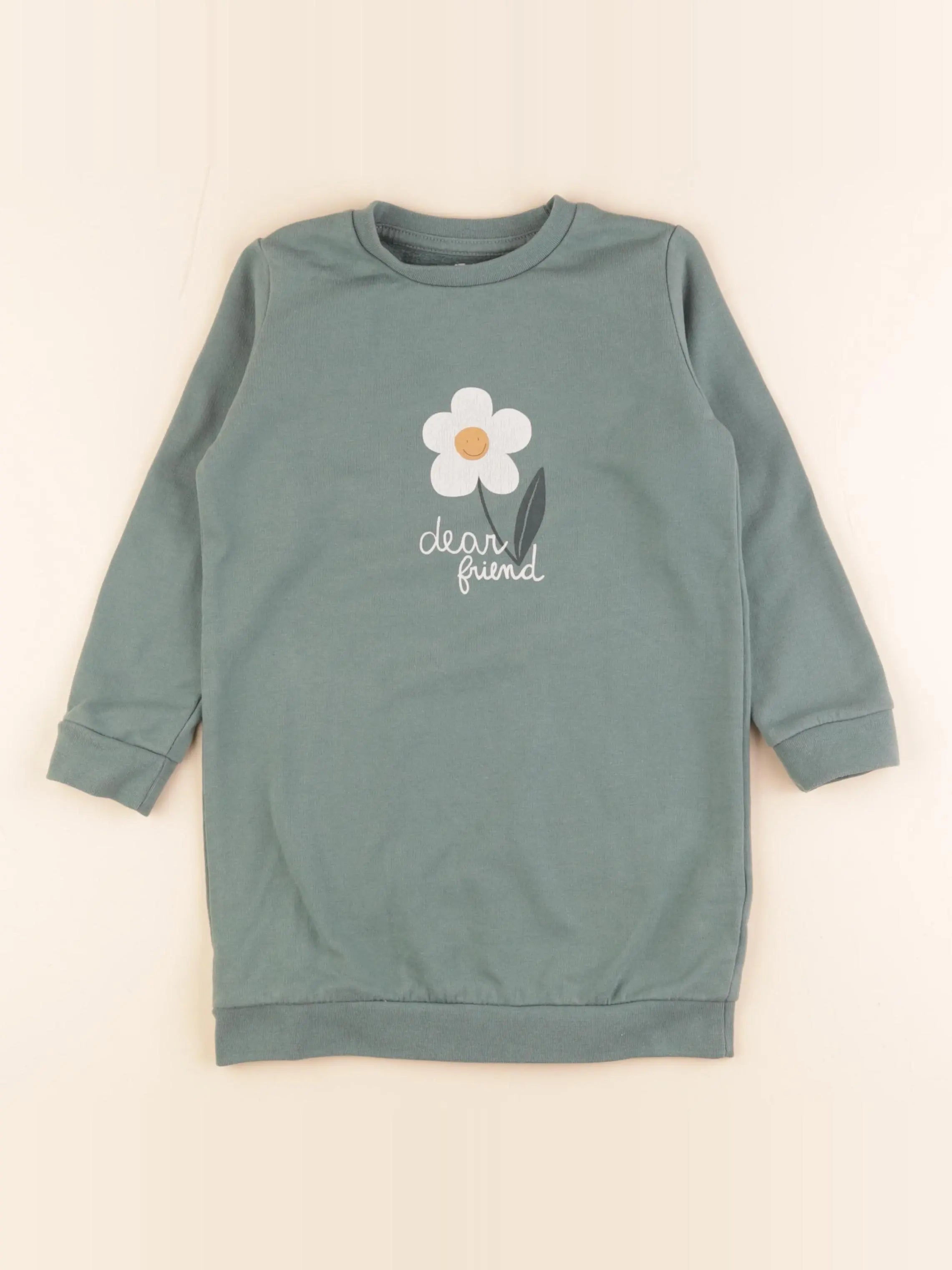 Vertbaudet - robe vert - 4 ans