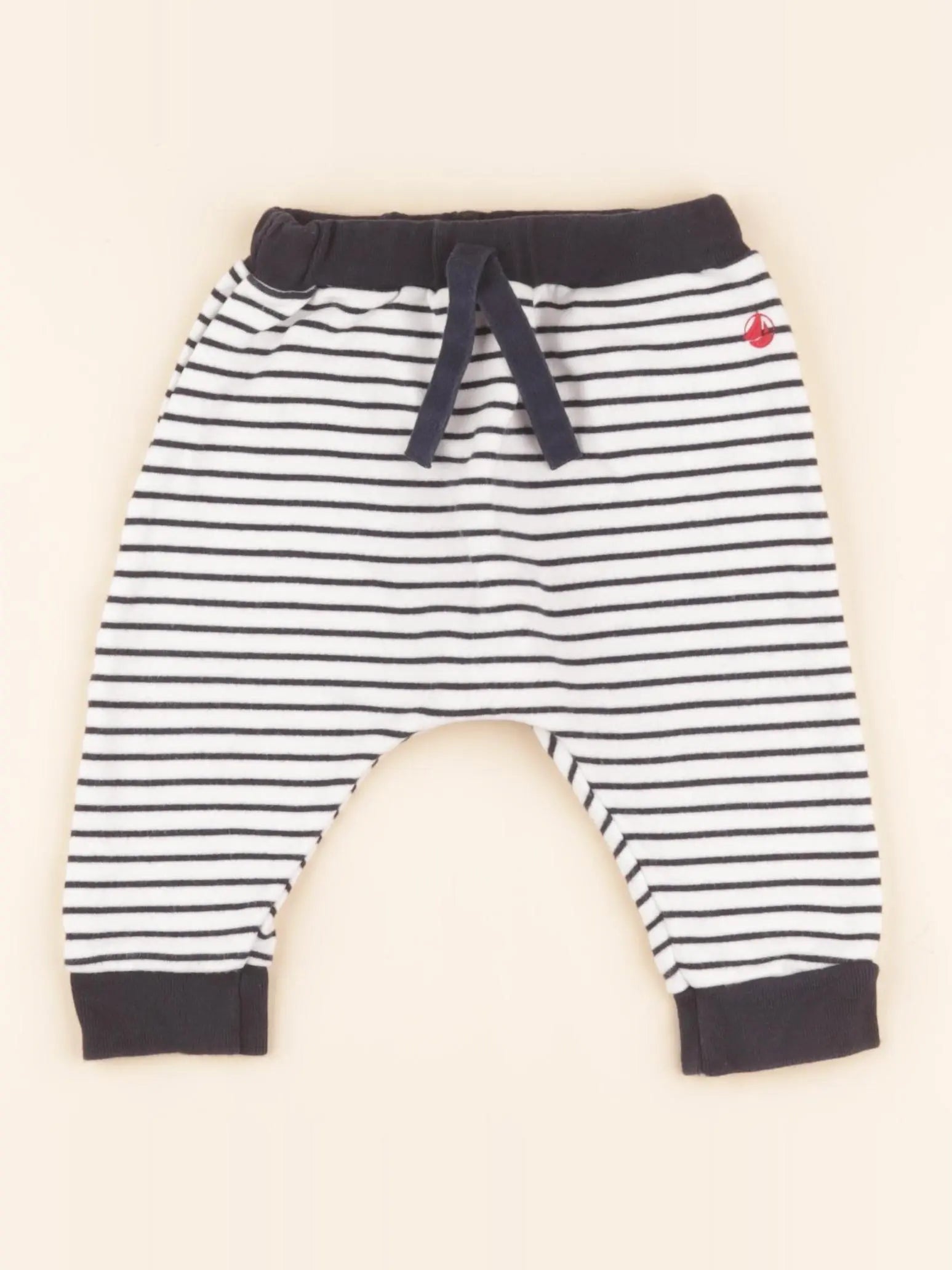 Jogging blanc, bleu