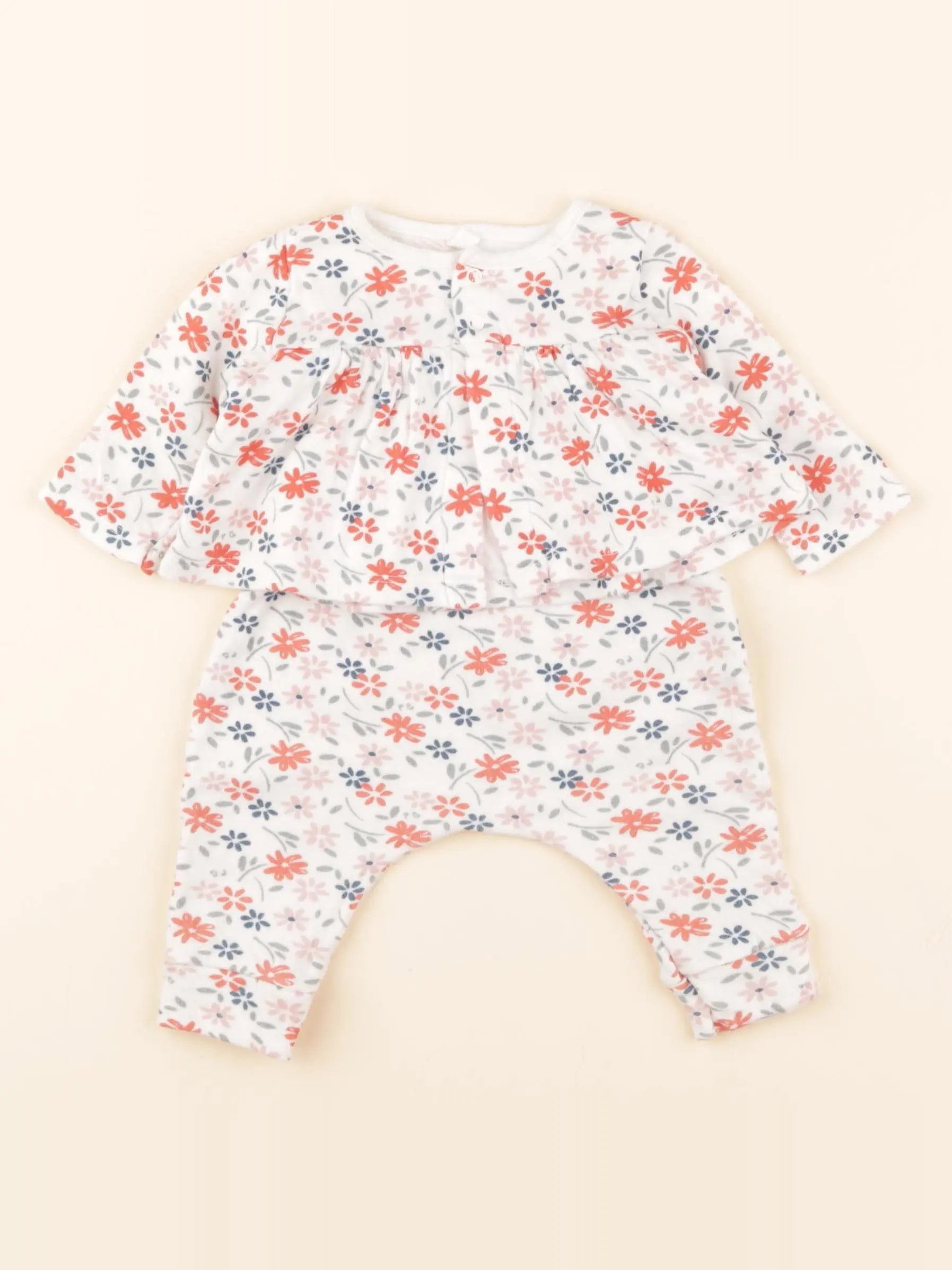 Petit Bateau - ensemble multicolore - 3 mois