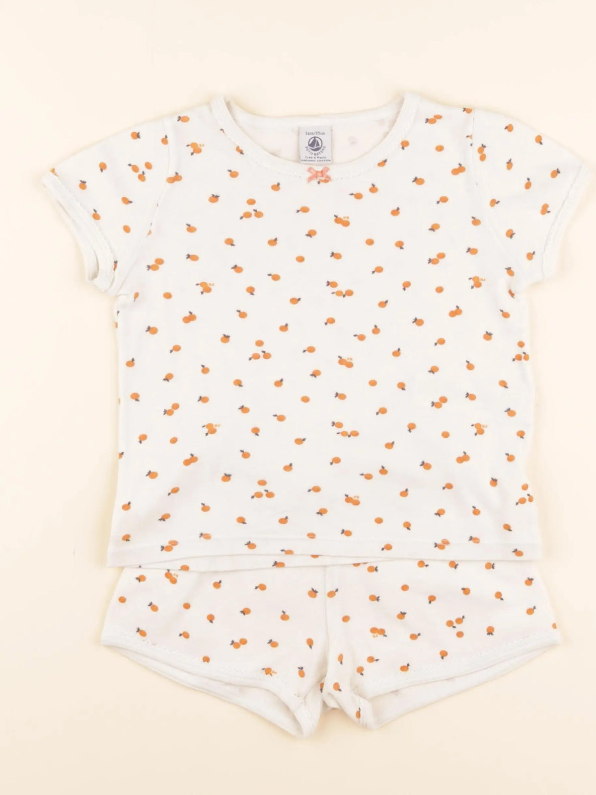 Pyjama coton beige