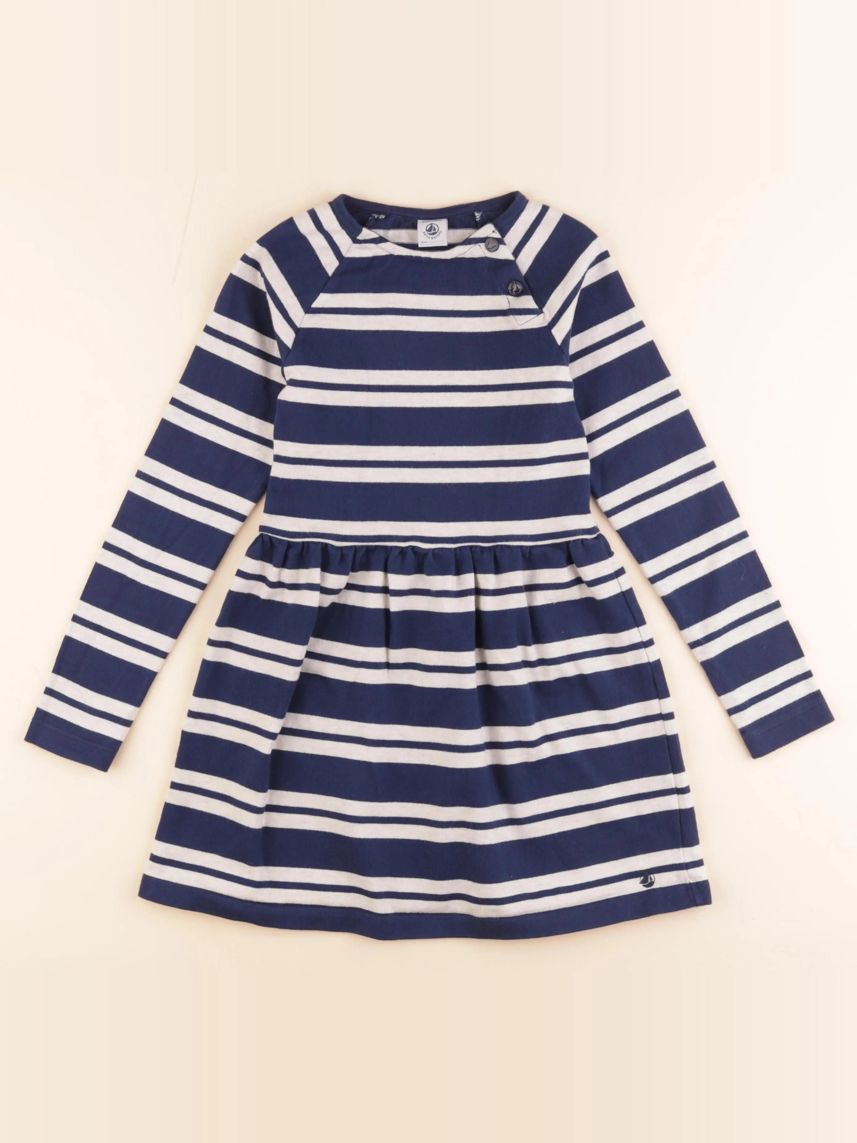 Petit Bateau - robe bleu - 8 ans