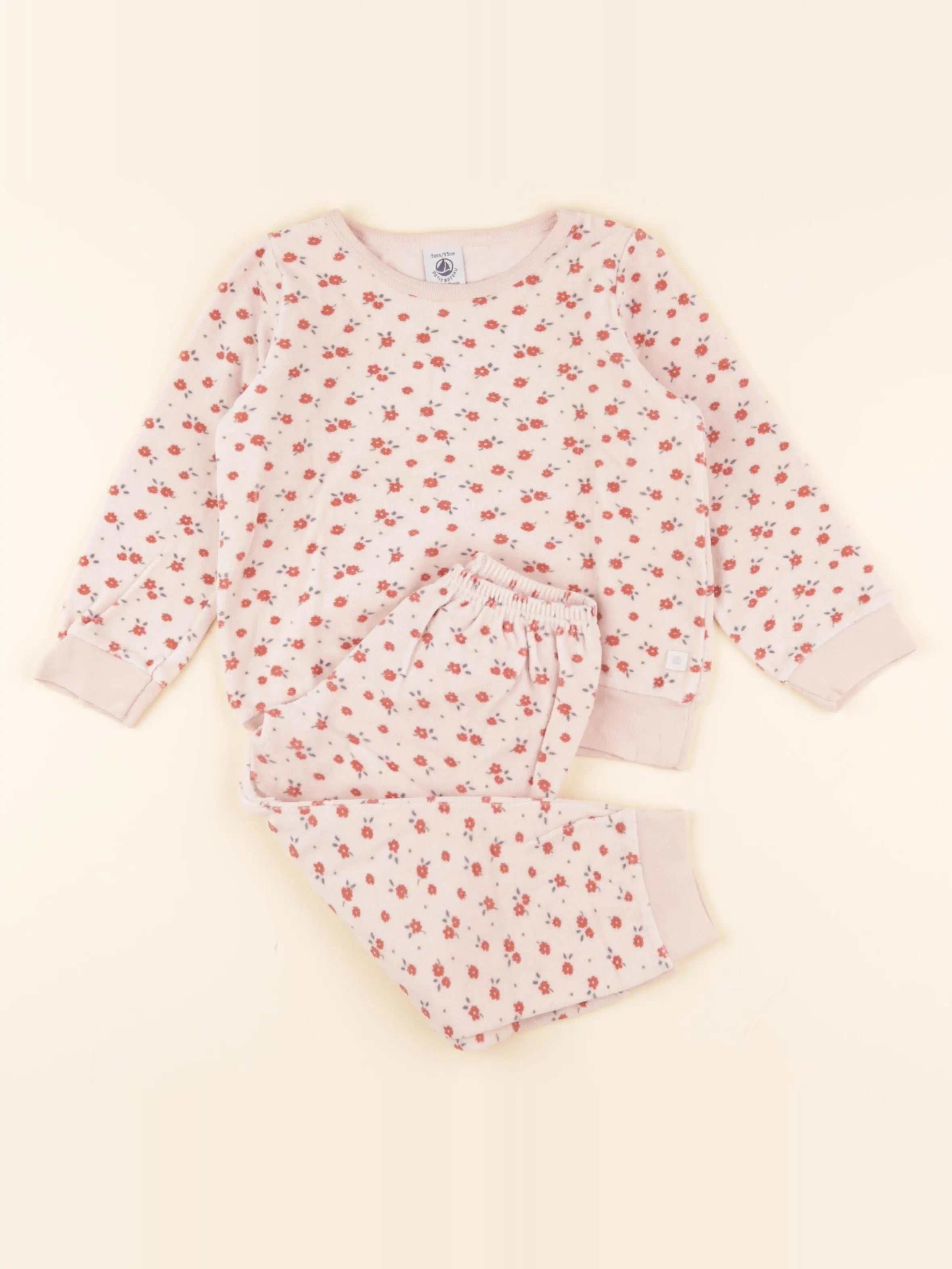Pyjama velours rose