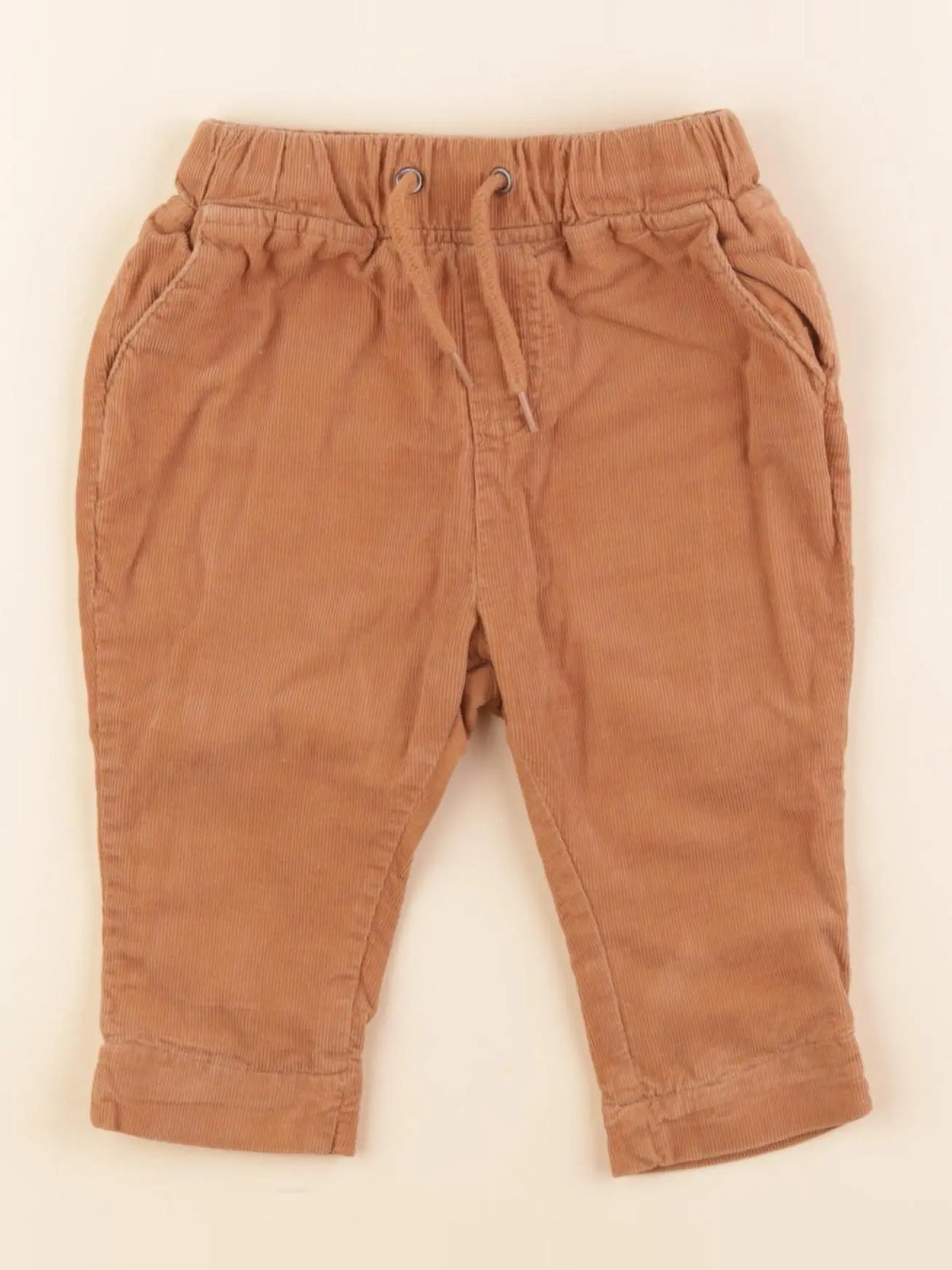 Vertbaudet - pantalon marron - 6 mois