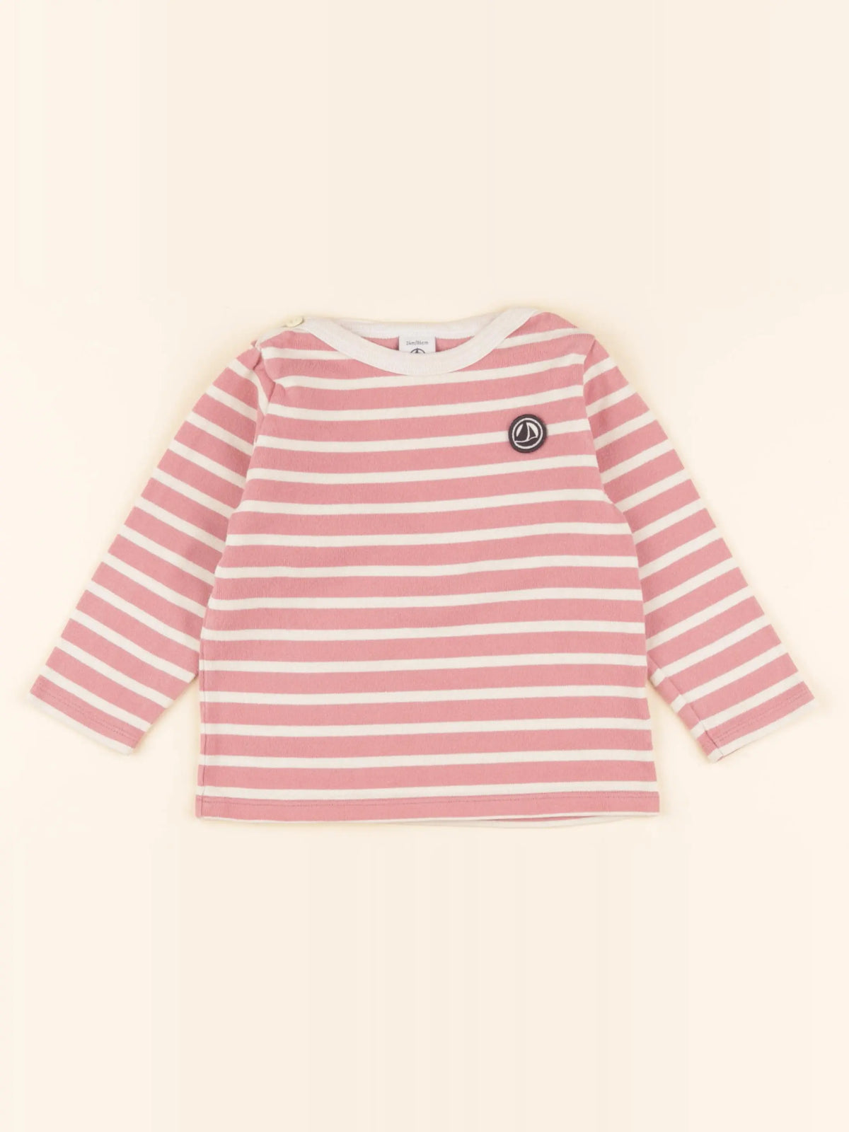 Tee-shirt rose, beige