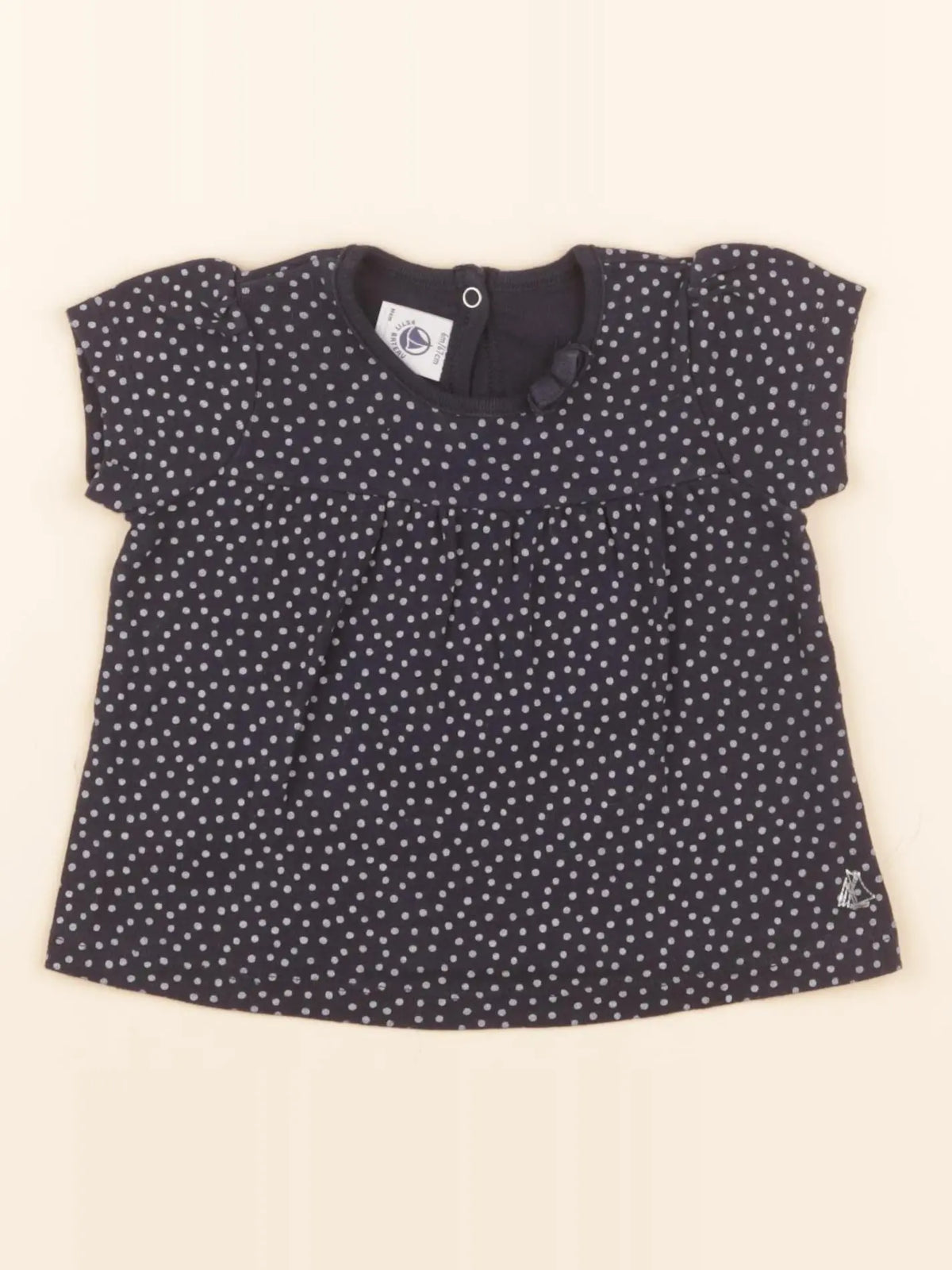 Tee-shirt bleu, blanc