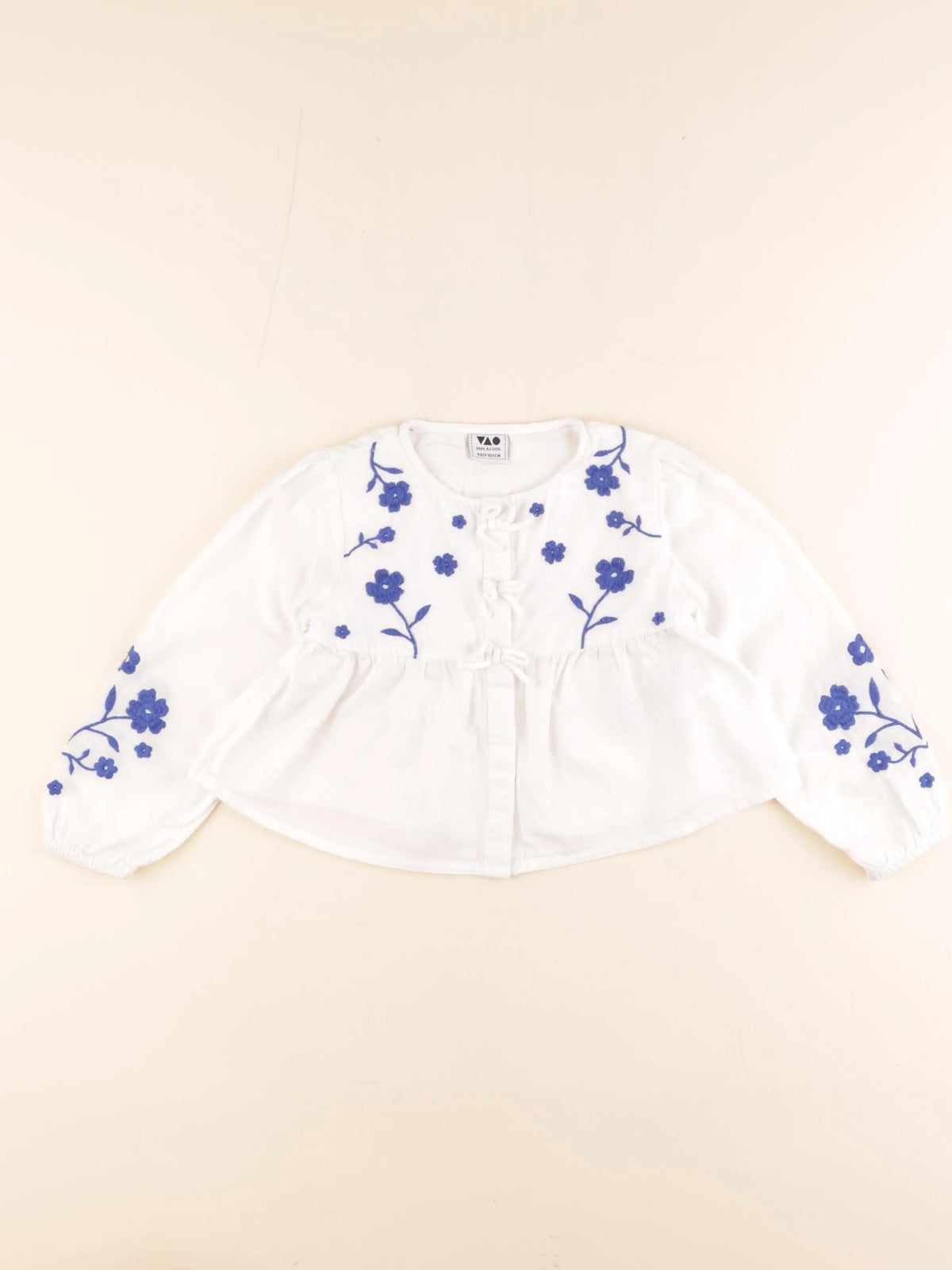 Tape à l'oeil - blouse blanc, bleu - 4 ans