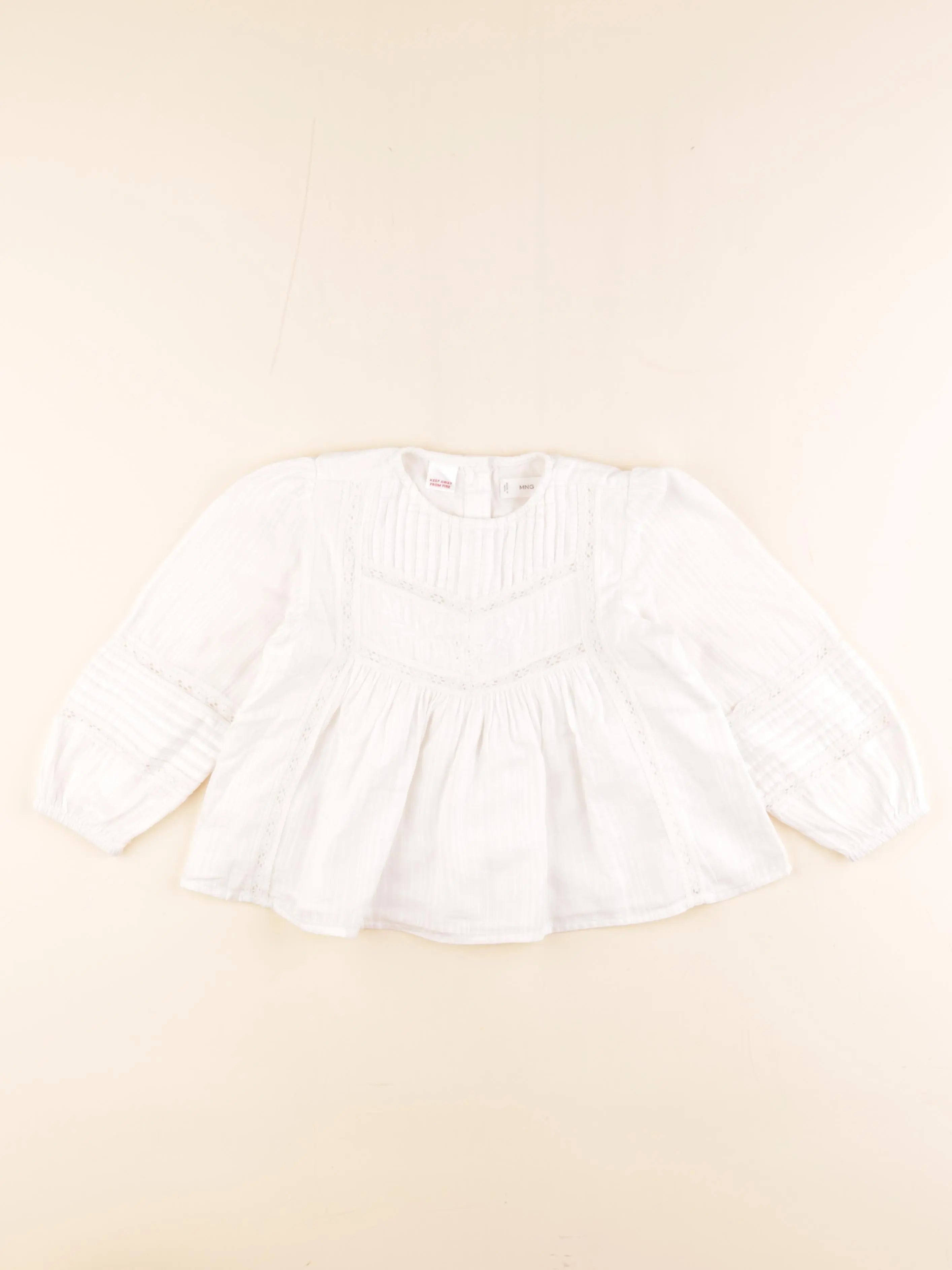 Mango - blouse blanc - 3/4 ans
