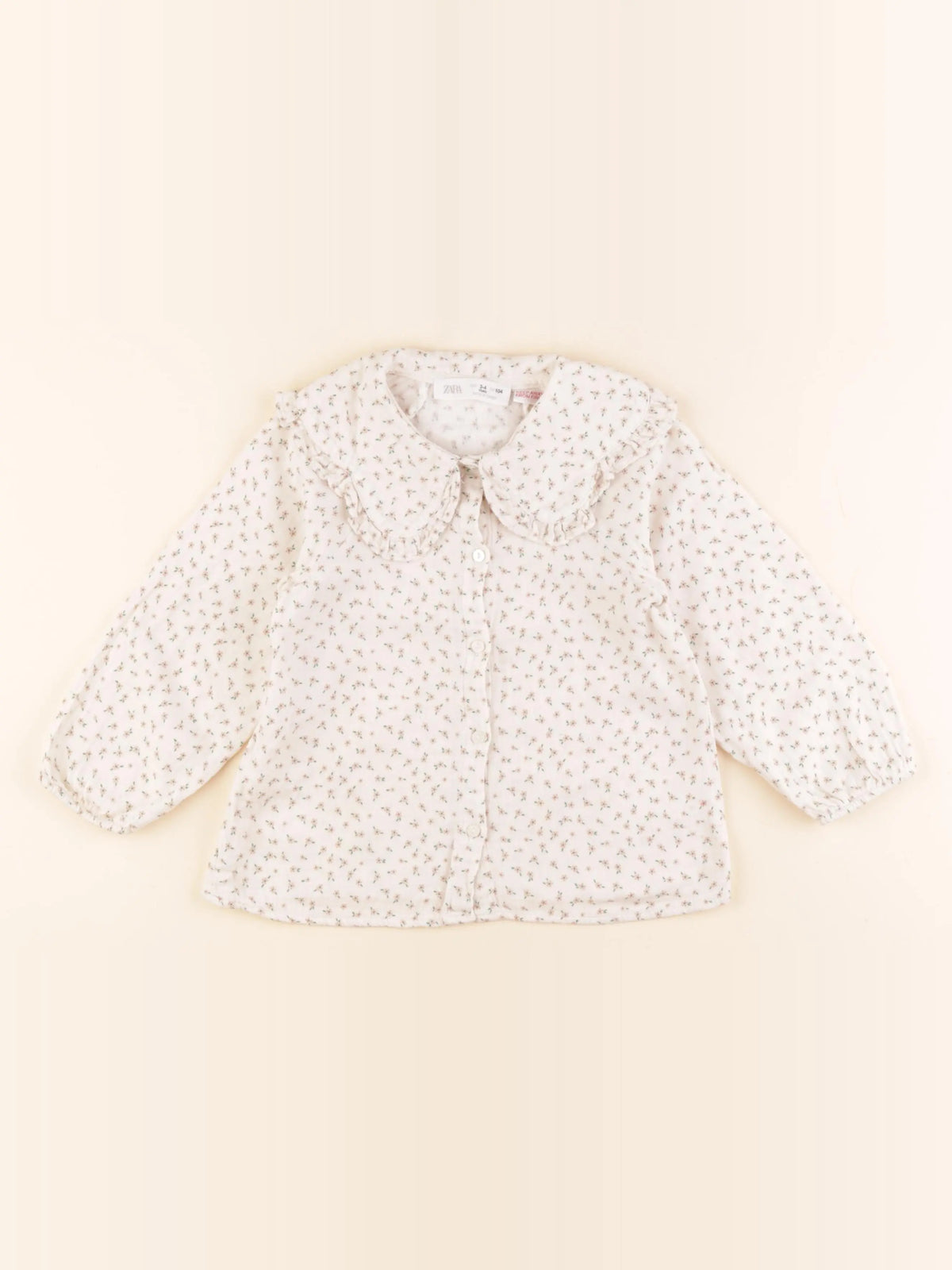 Zara - blouse beige - 3/4 ans