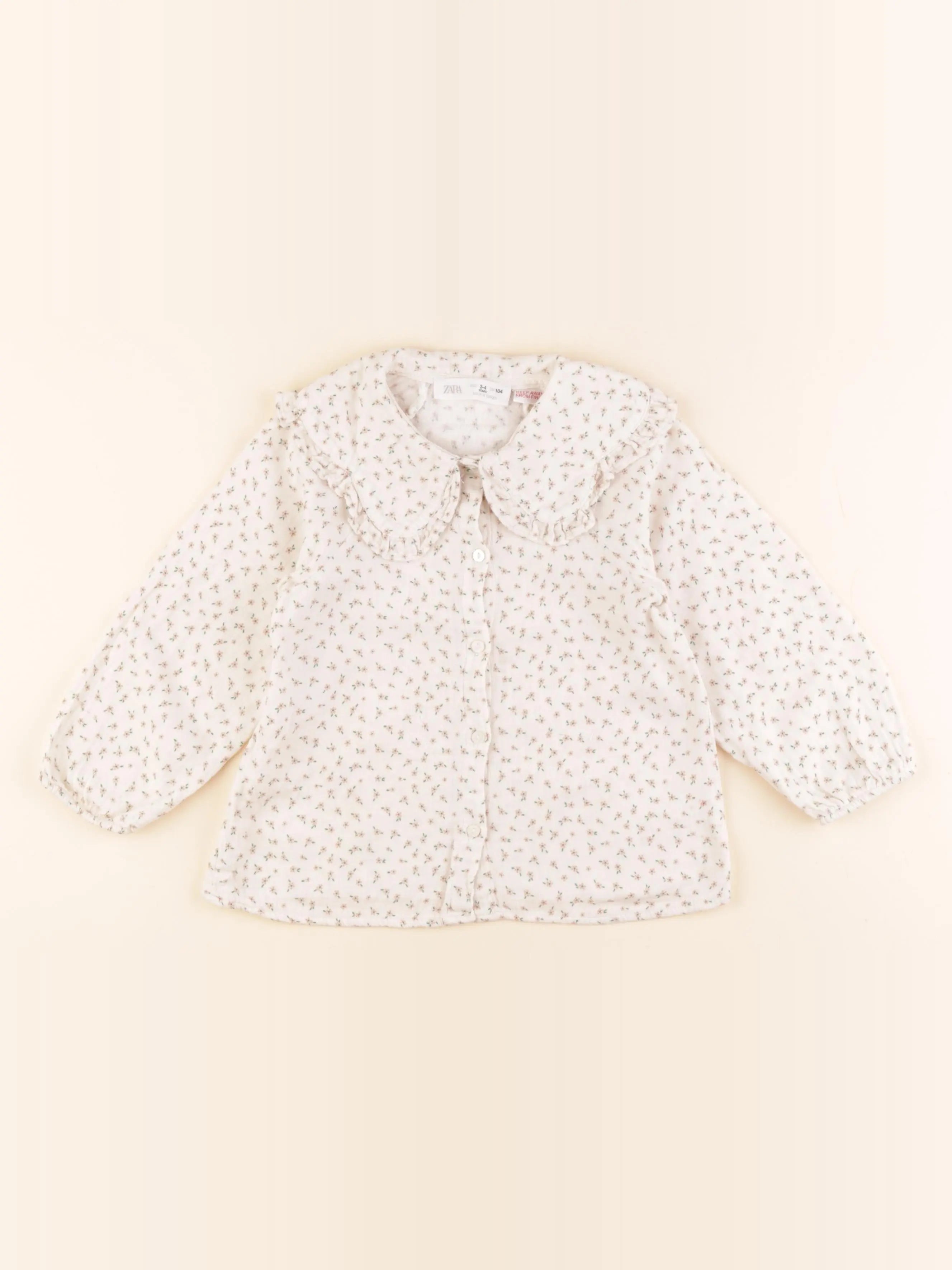 Zara - blouse beige - 3/4 ans