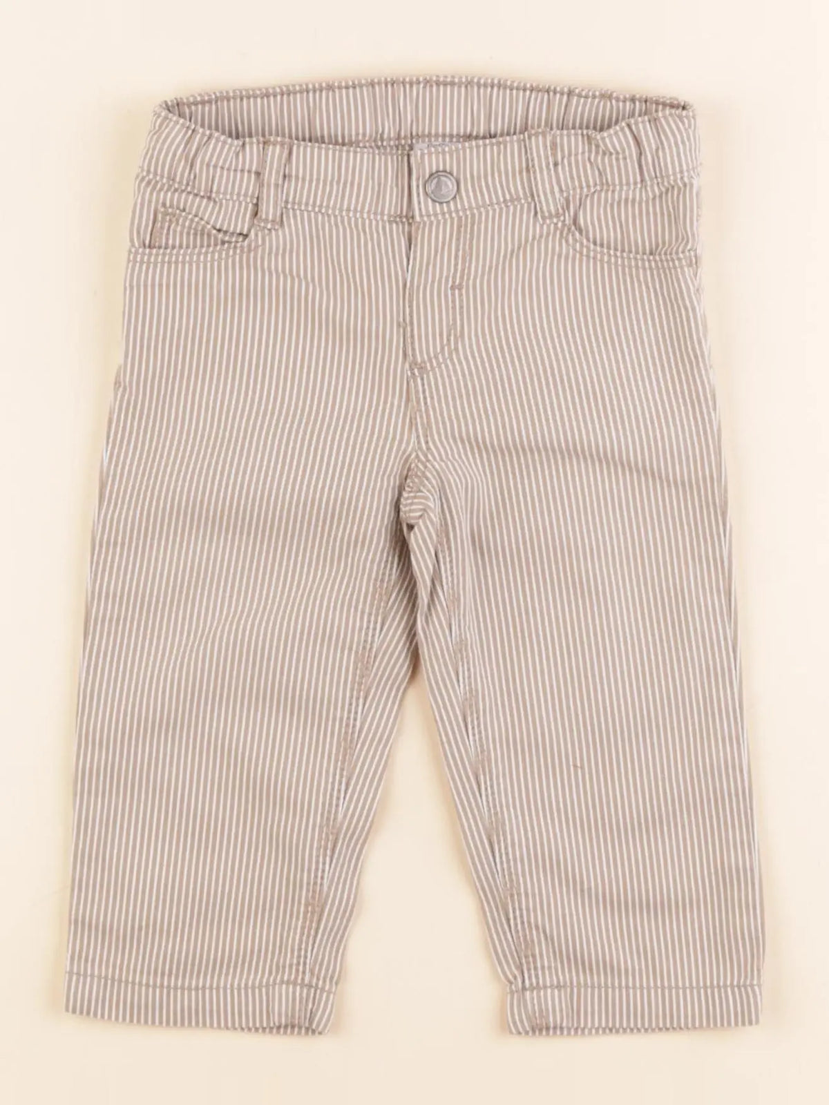 Petit Bateau - pantalon marron - 12 mois