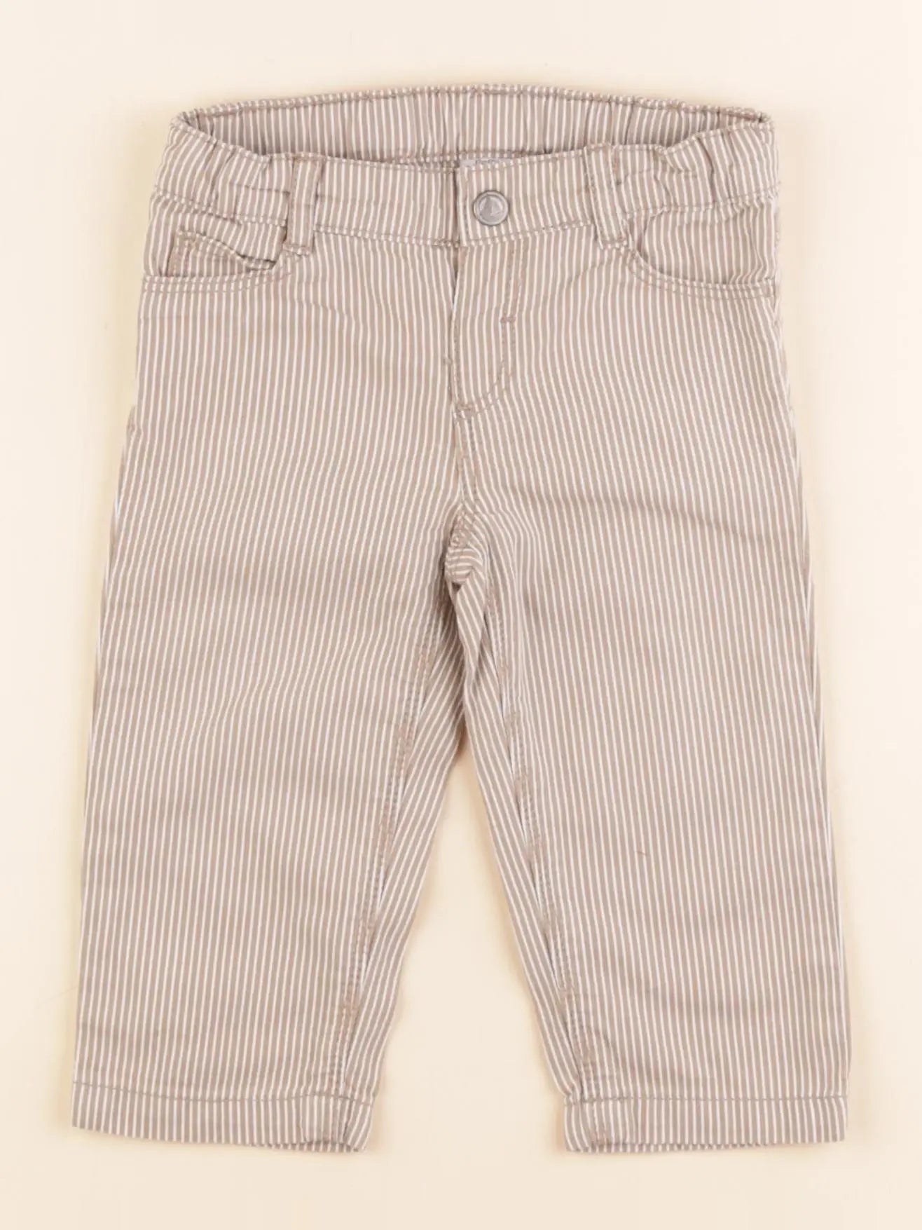 Petit Bateau - pantalon marron - 12 mois