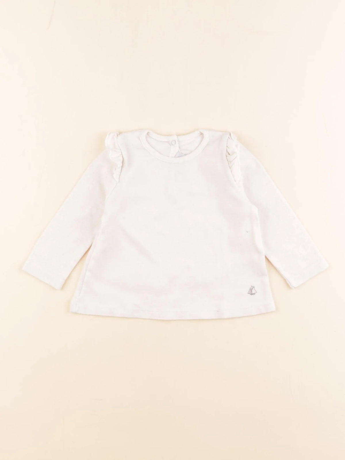 Petit Bateau - tee-shirt beige, or - 12 mois